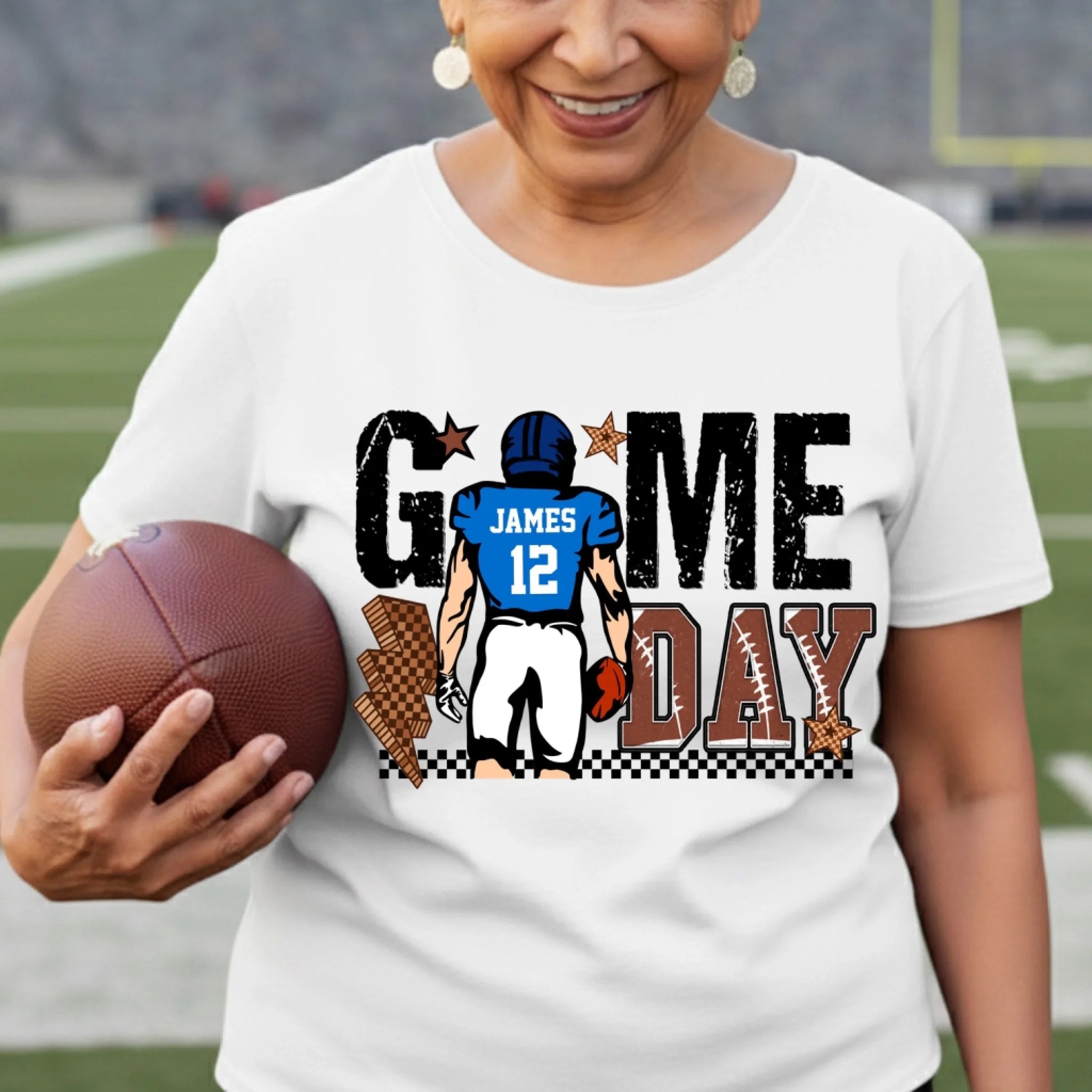 Touch Down Season Game Day - Personalized T-Shirt, Gift For Football Lover