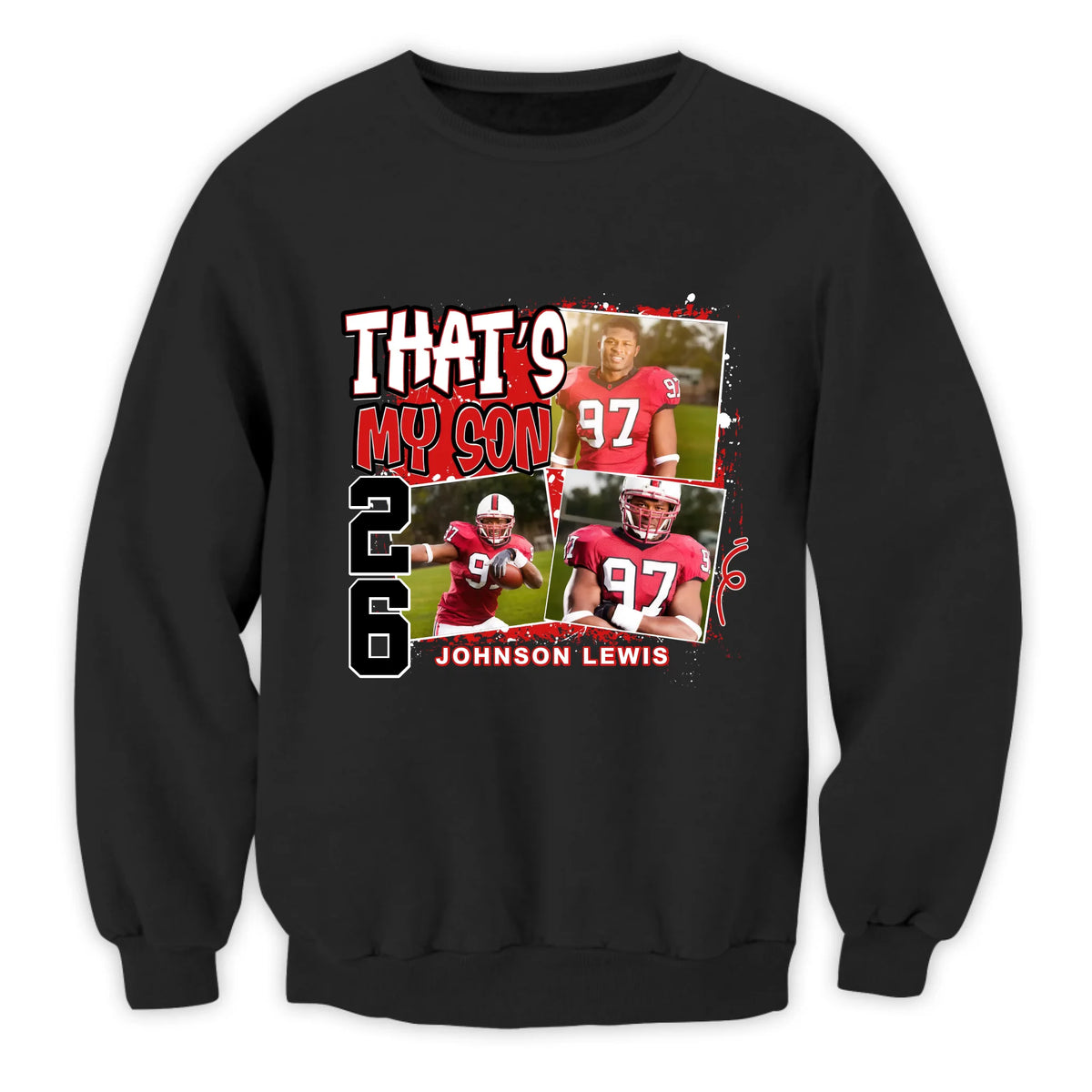 That's My Son Custom Photo - Personalized T-Shirt, Football Fan, Football Grandma, Mom Shirt