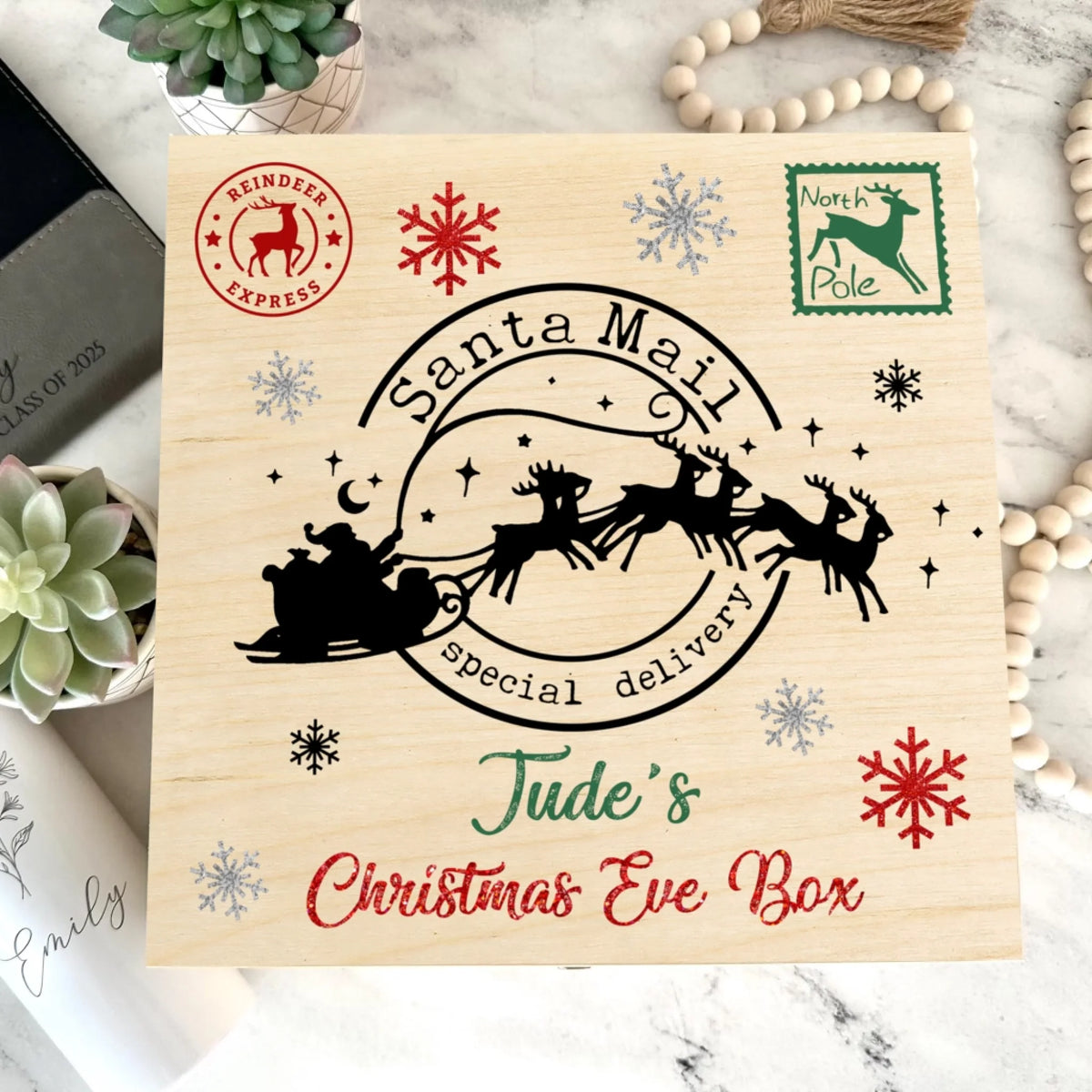 Santa Mail Special Delivery - Personalized Christmas Eve Box, Gift For Children, Christmas Gift