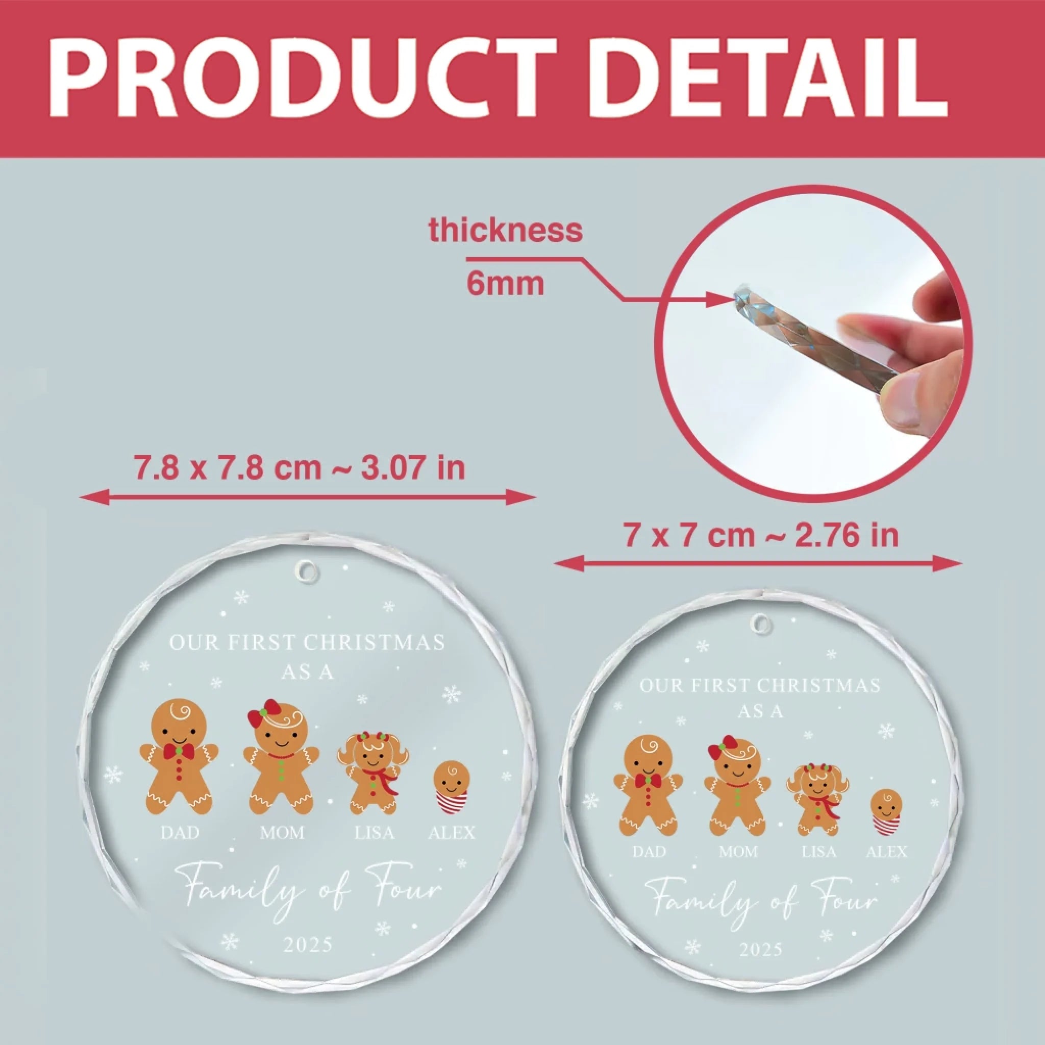 Family Of Three Christmas mk 8