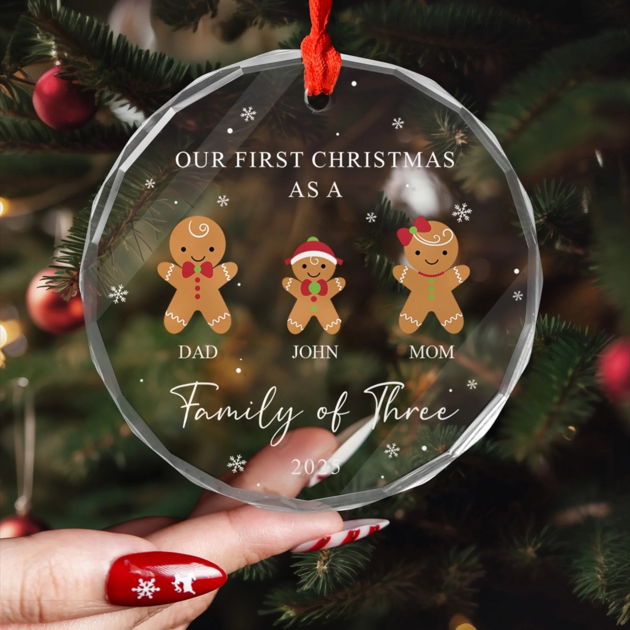 Family Of Three Christmas mk 2