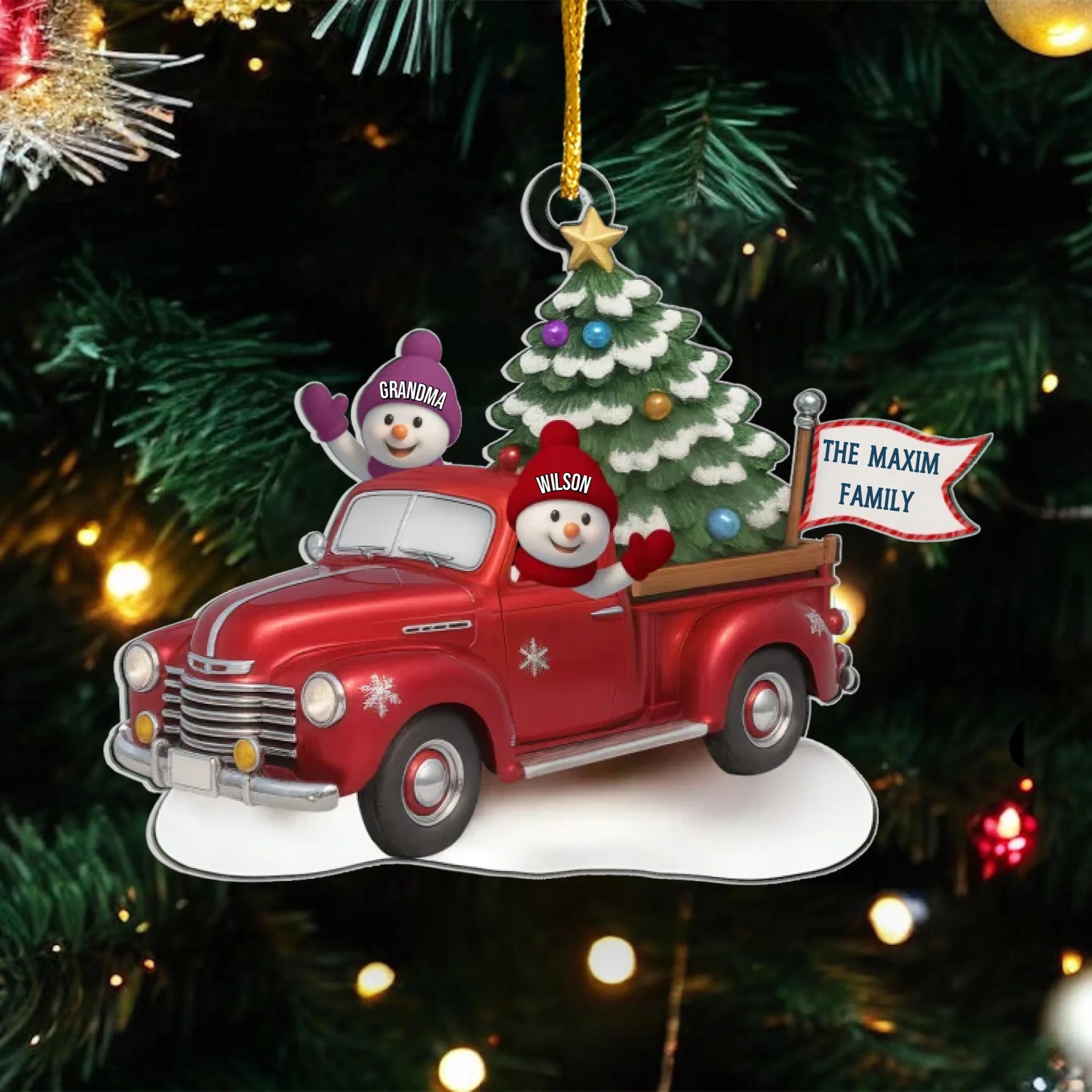 Grandparents And Kids Snowman At Christmas mk preview 1