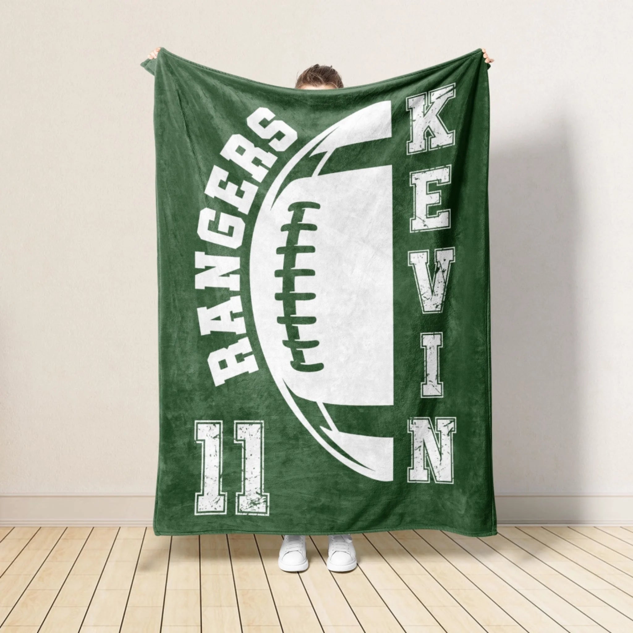 Custom Team Name Football - Personalized Blanket, Gift For Football Lover