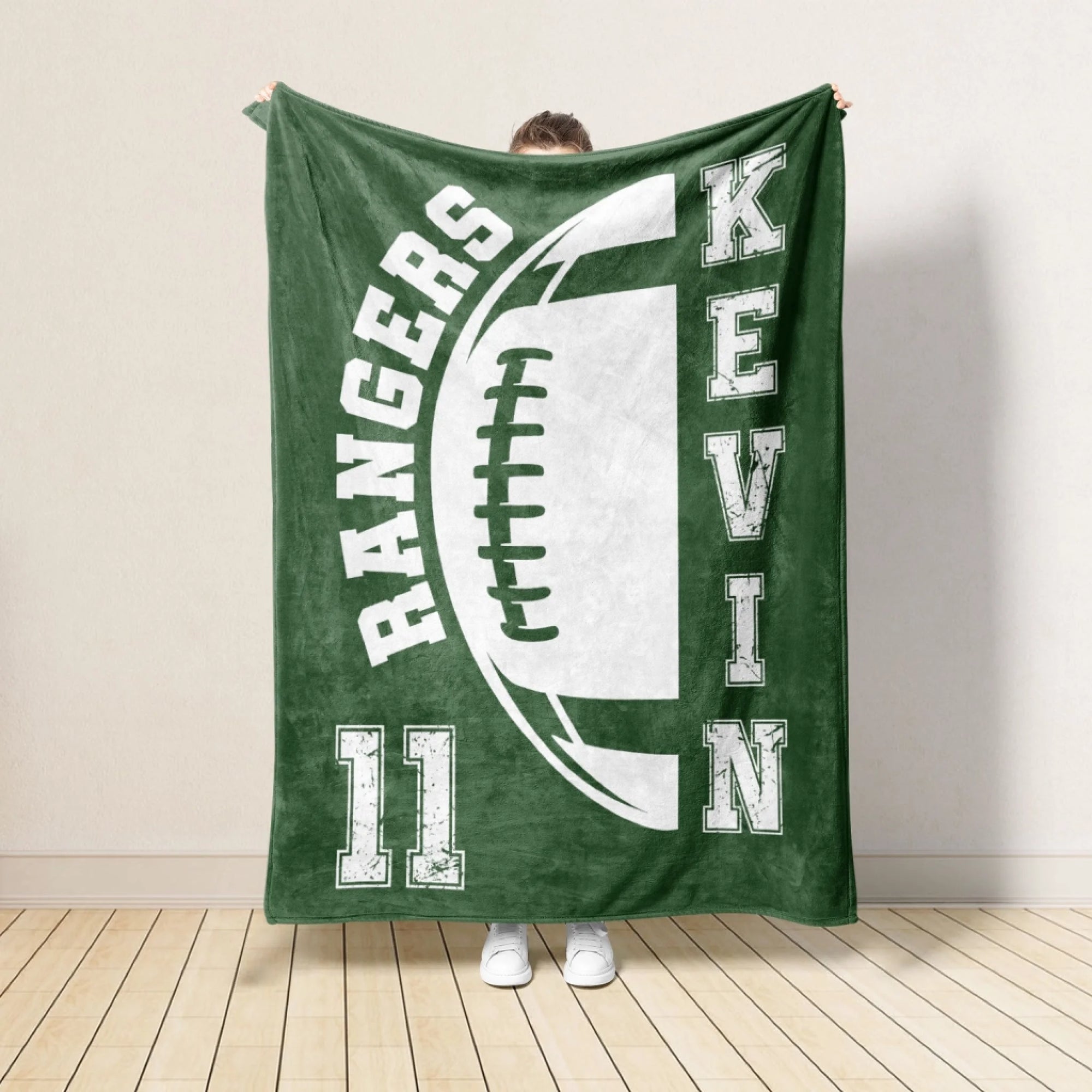 Custom Team Name Football - Personalized Blanket, Gift For Football Lover