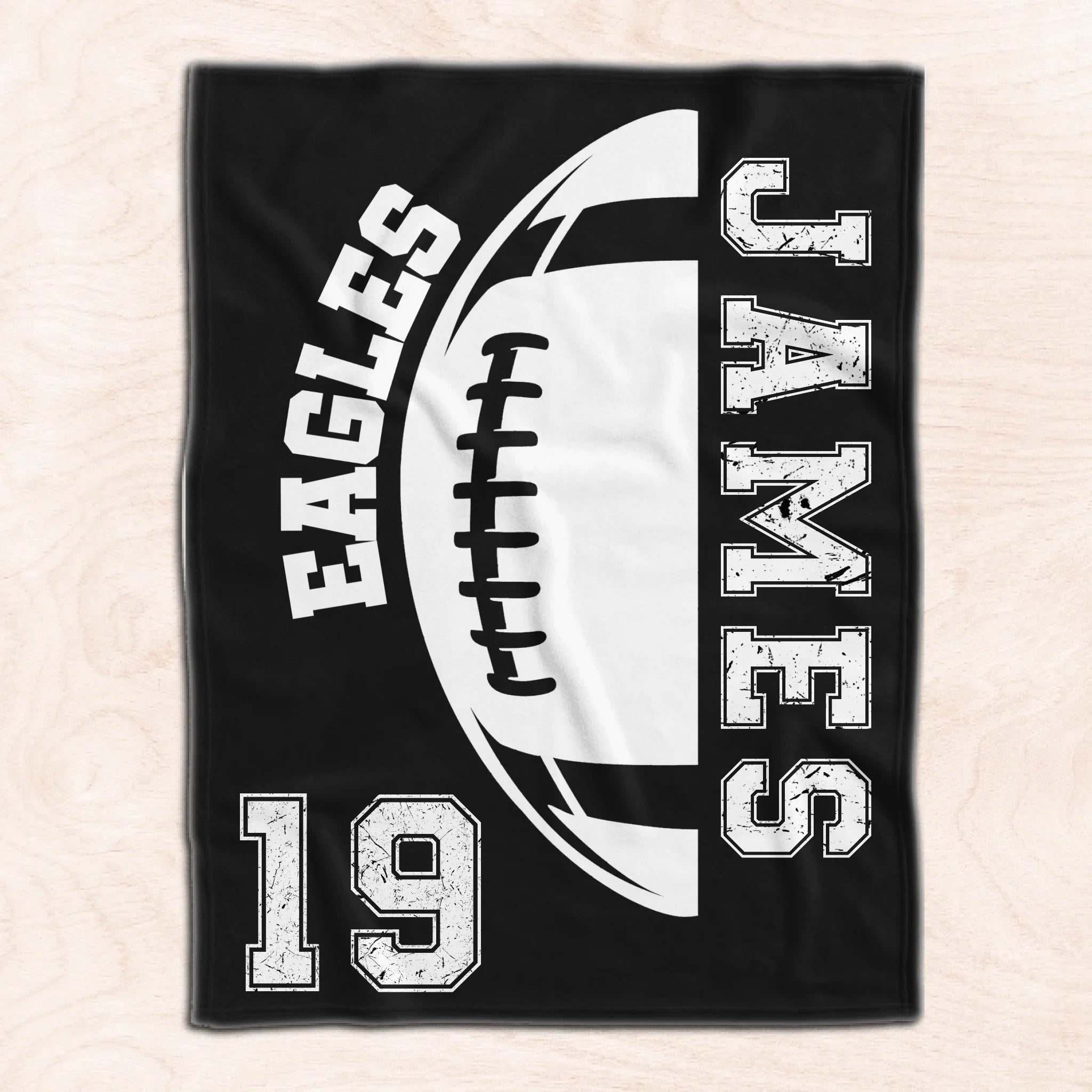 Custom Team Name Football - Personalized Blanket, Gift For Football Lover