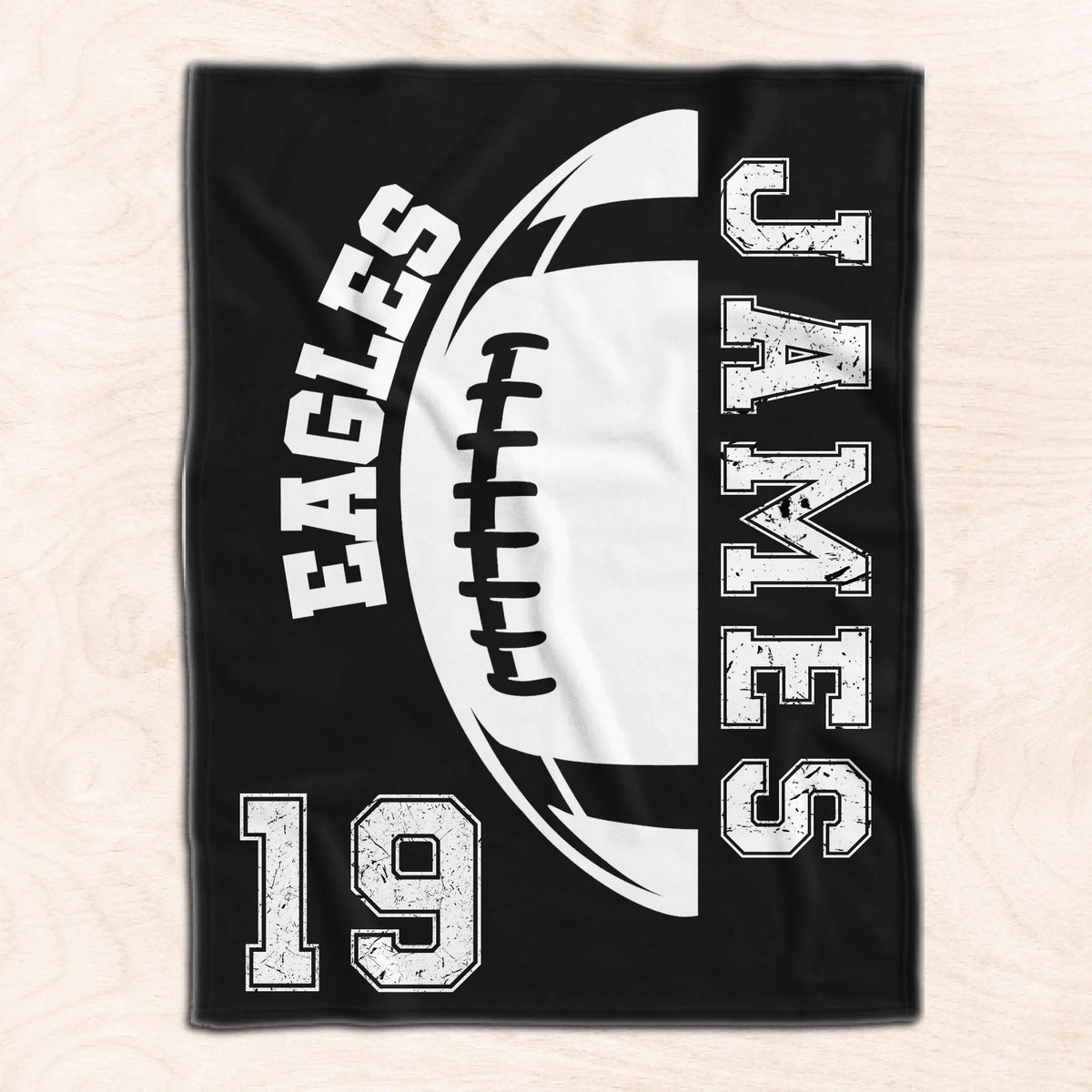 Custom Team Name Football - Personalized Blanket, Gift For Football Lover