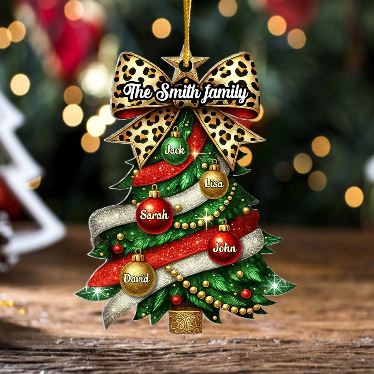 Baubles & Leopard Bow Family Tree mk 3
