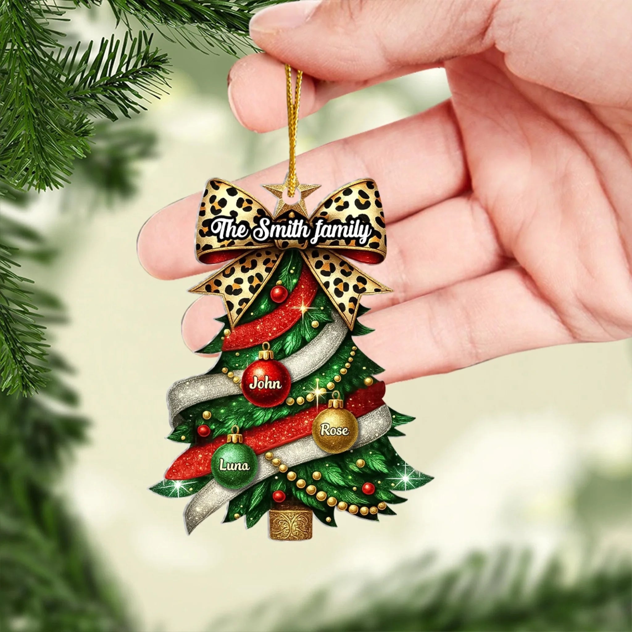 Baubles & Leopard Bow Family Tree mk 4