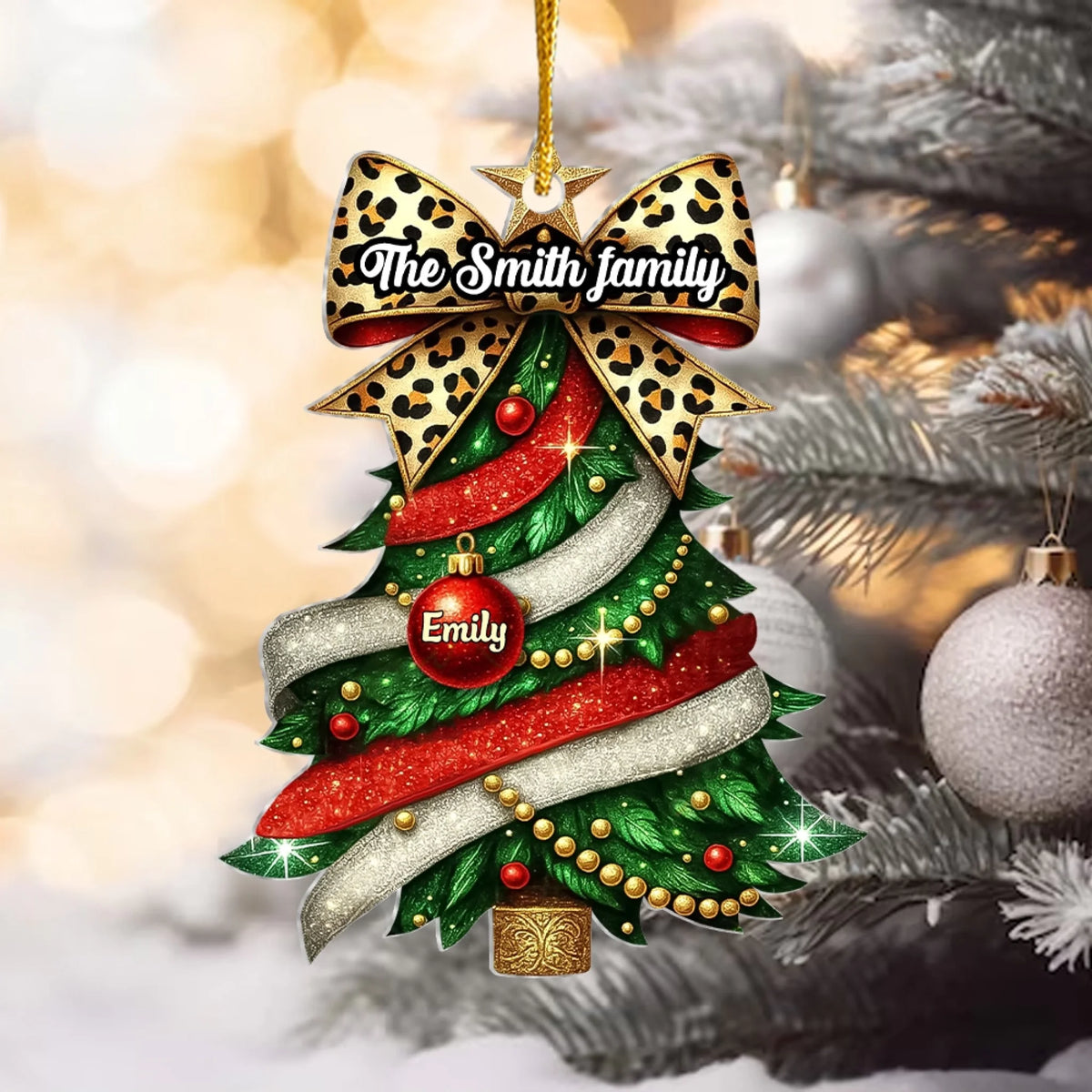 Baubles & Leopard Bow Family Tree mk 8