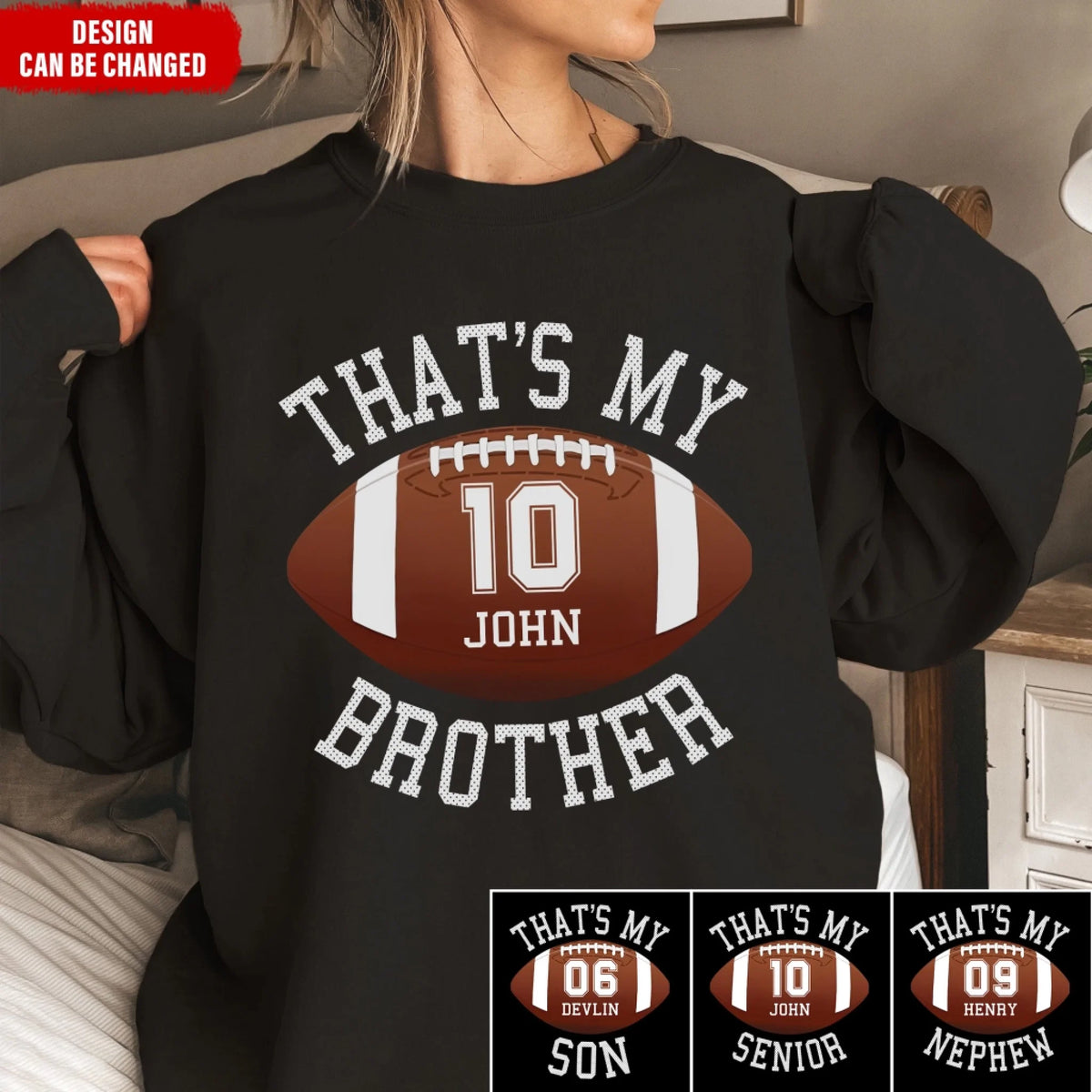 Proud Football Grandma That's My Grandson - Personalized Hoodie, Gift For Football Grandma/Grandpa