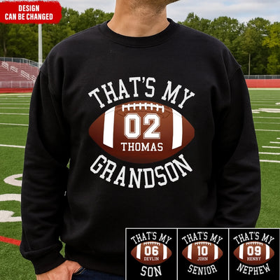 Proud Football Grandma That's My Grandson mk ads 2