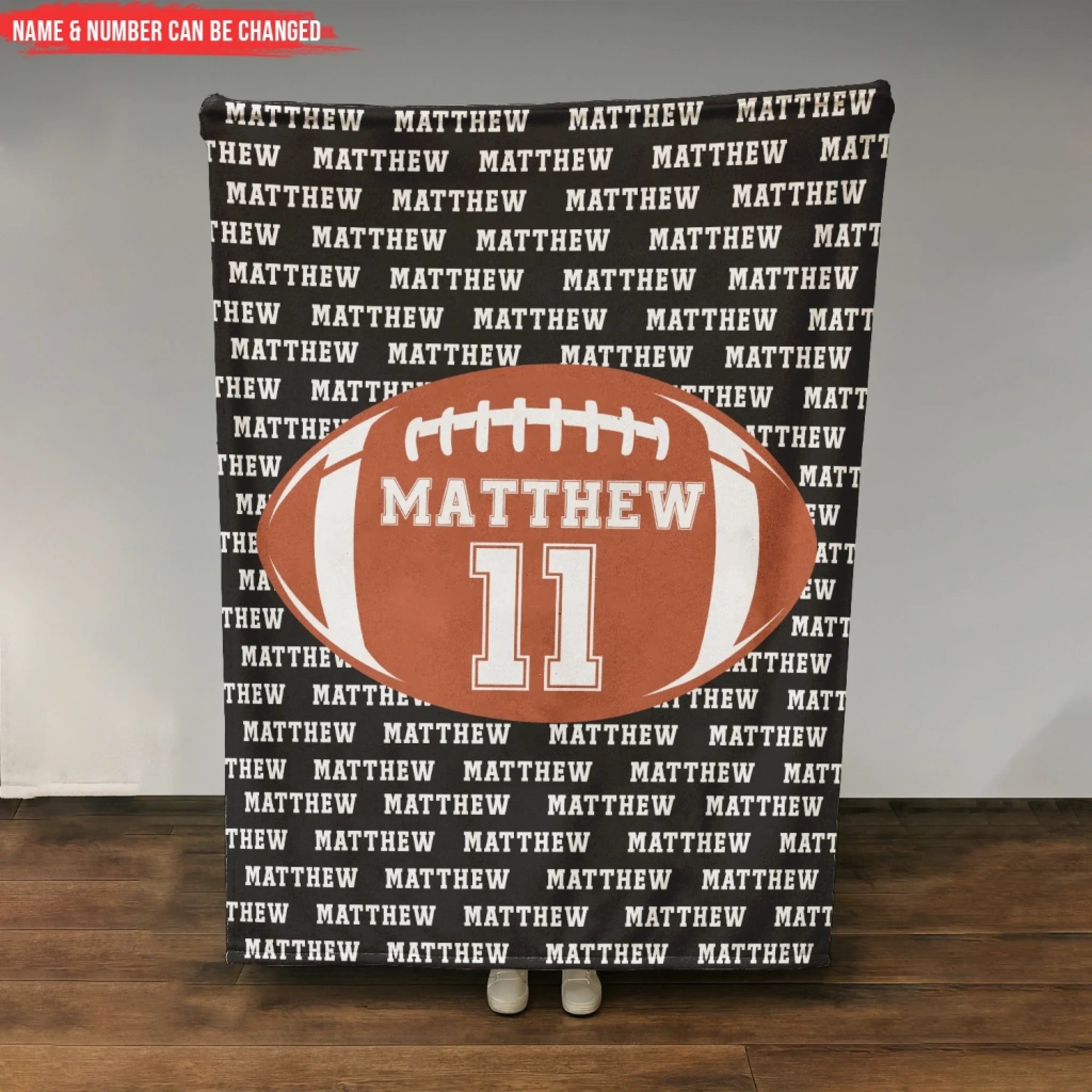 Football Gift With Custom Name - Personalized Blanket, Gift For Football Lovers