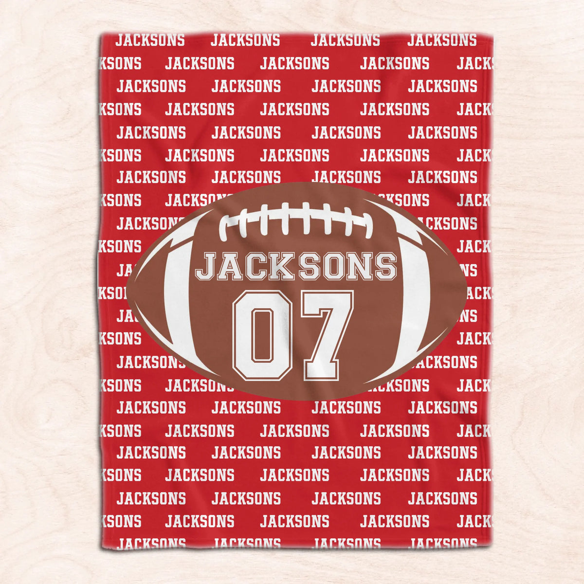 Football Gift With Custom Name - Personalized Blanket, Gift For Football Lovers