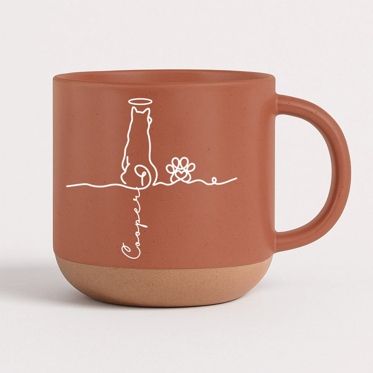 Pottery Mug - orange
