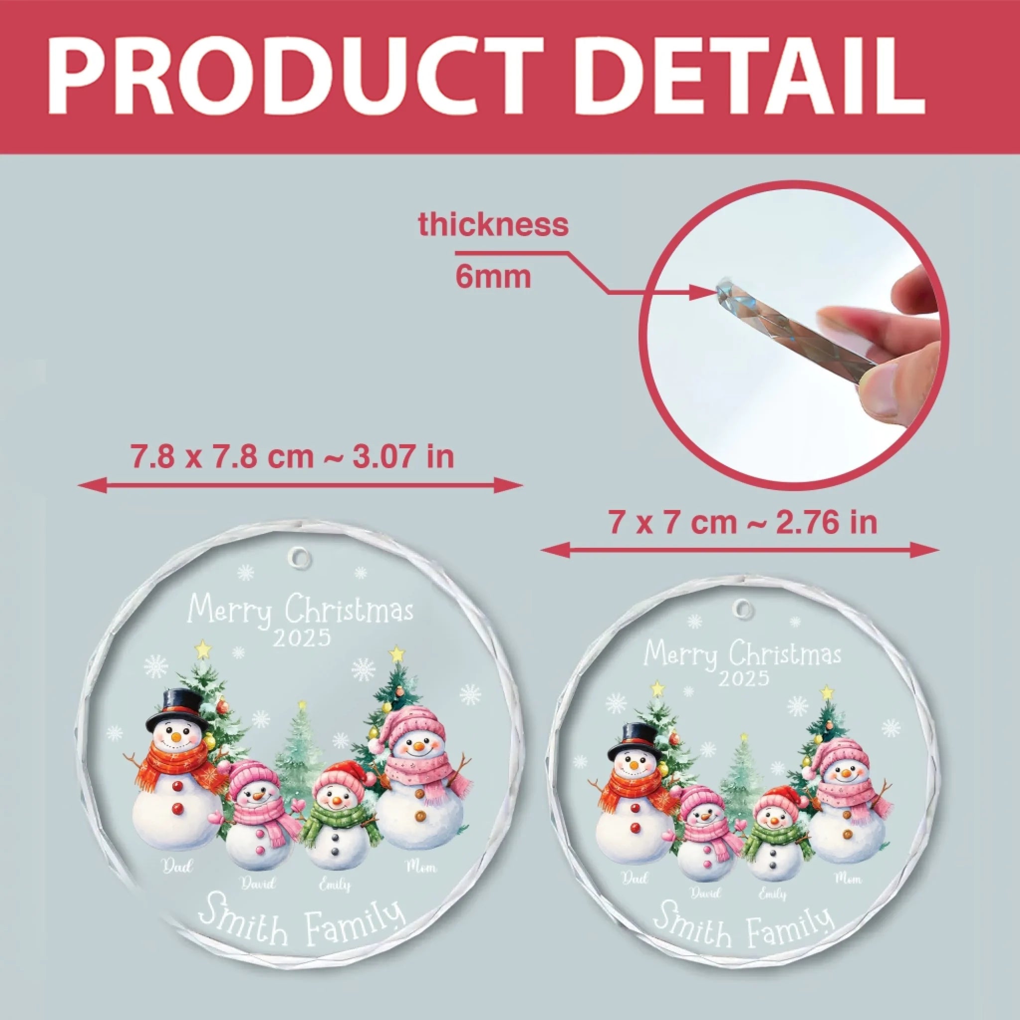 Merry Christmas Snowman Family mk 3