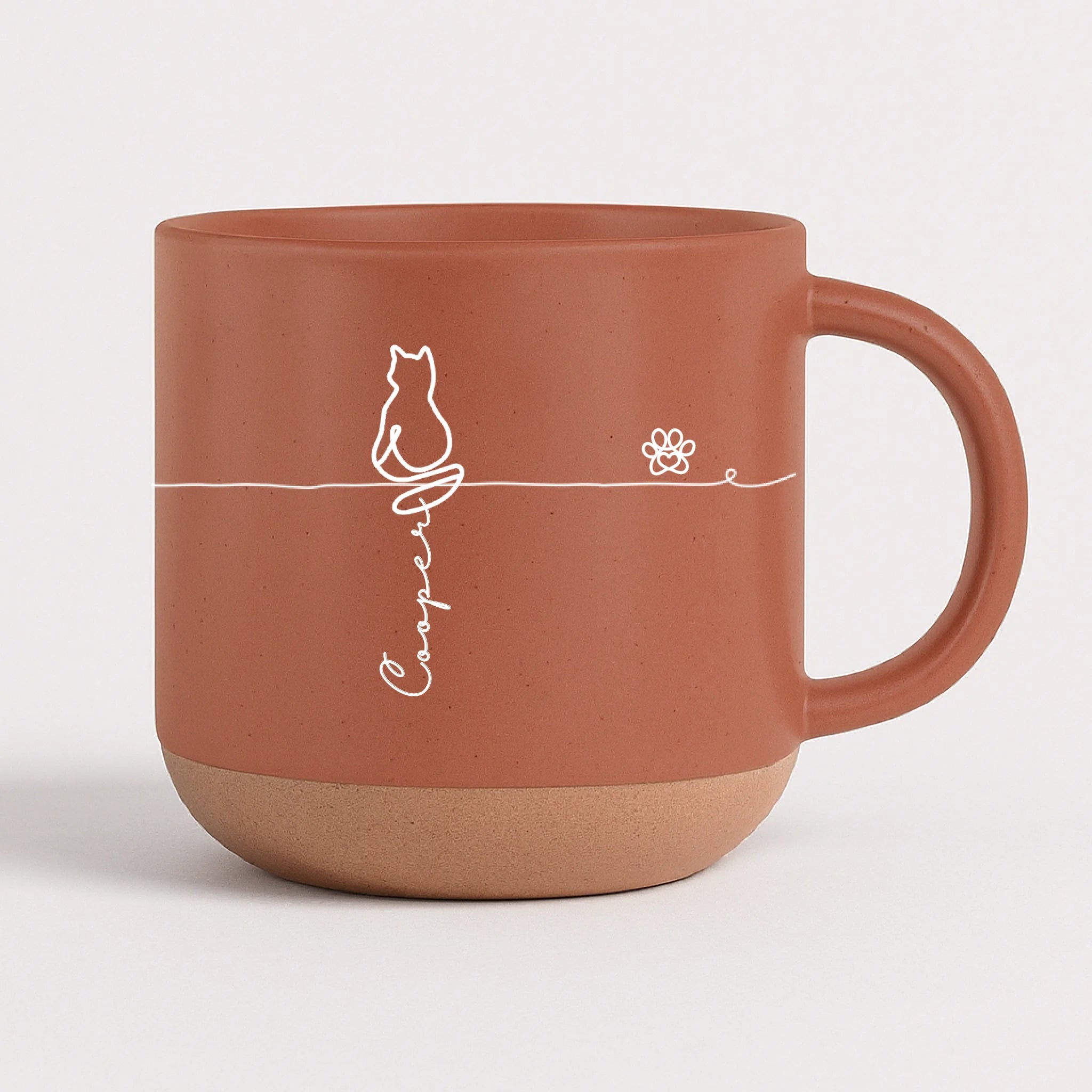 Pottery Mug - orange