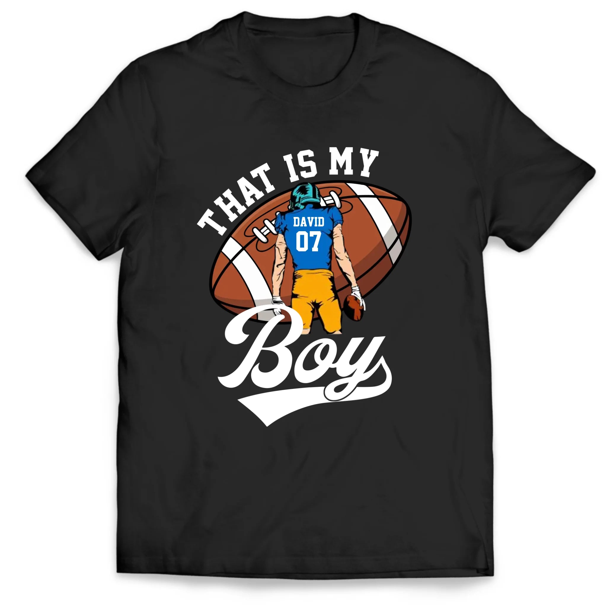 Football Mom Shirt, Those Are My Boys - Personalized T-shirt, Gift For Football Lover
