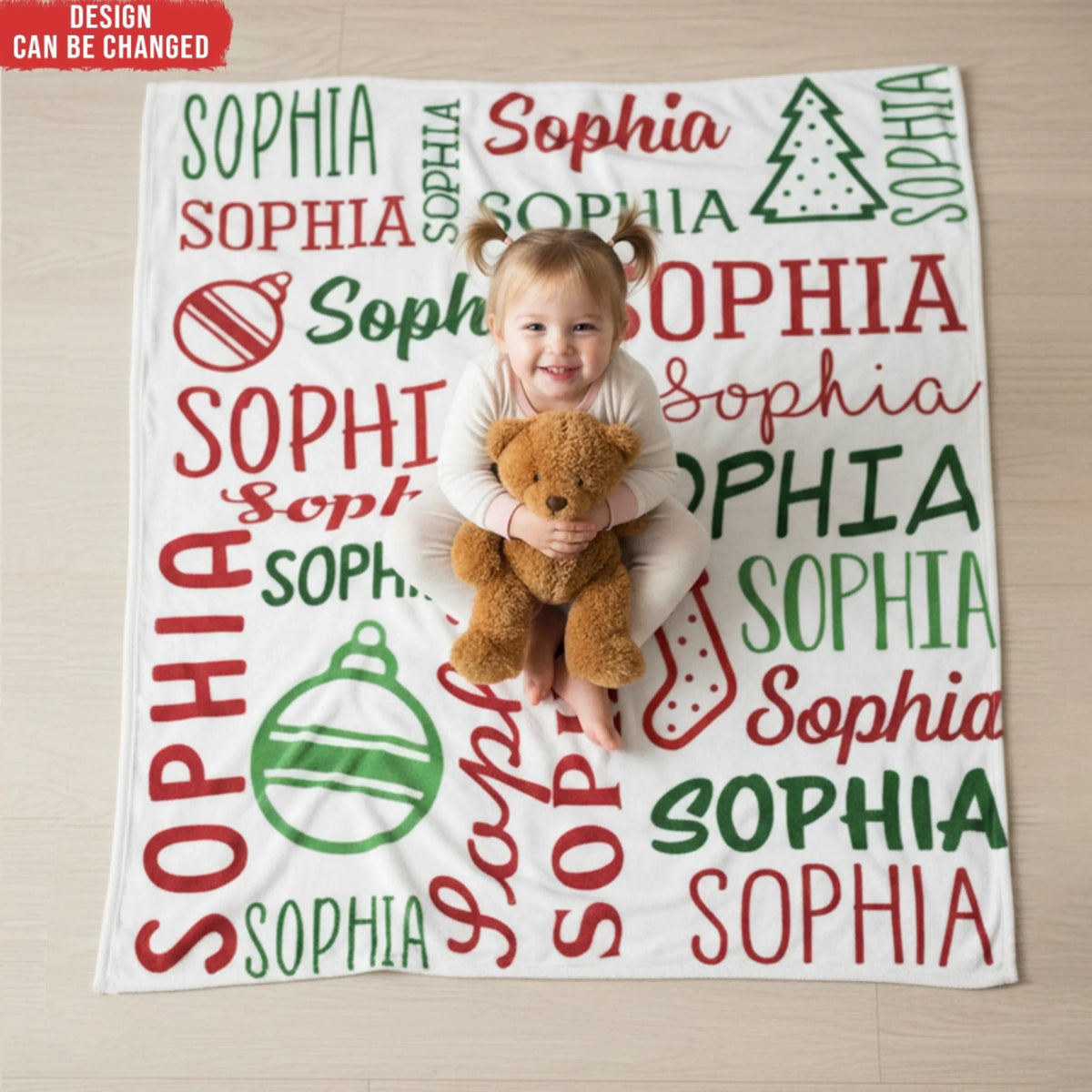 Holiday Kids Name - Personalized Blanket, Gift For Kids, Christmas Gift For Kids