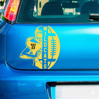 From The Stands To The Field - Personalized Decal, Gift For Football Lovers, Football Fan