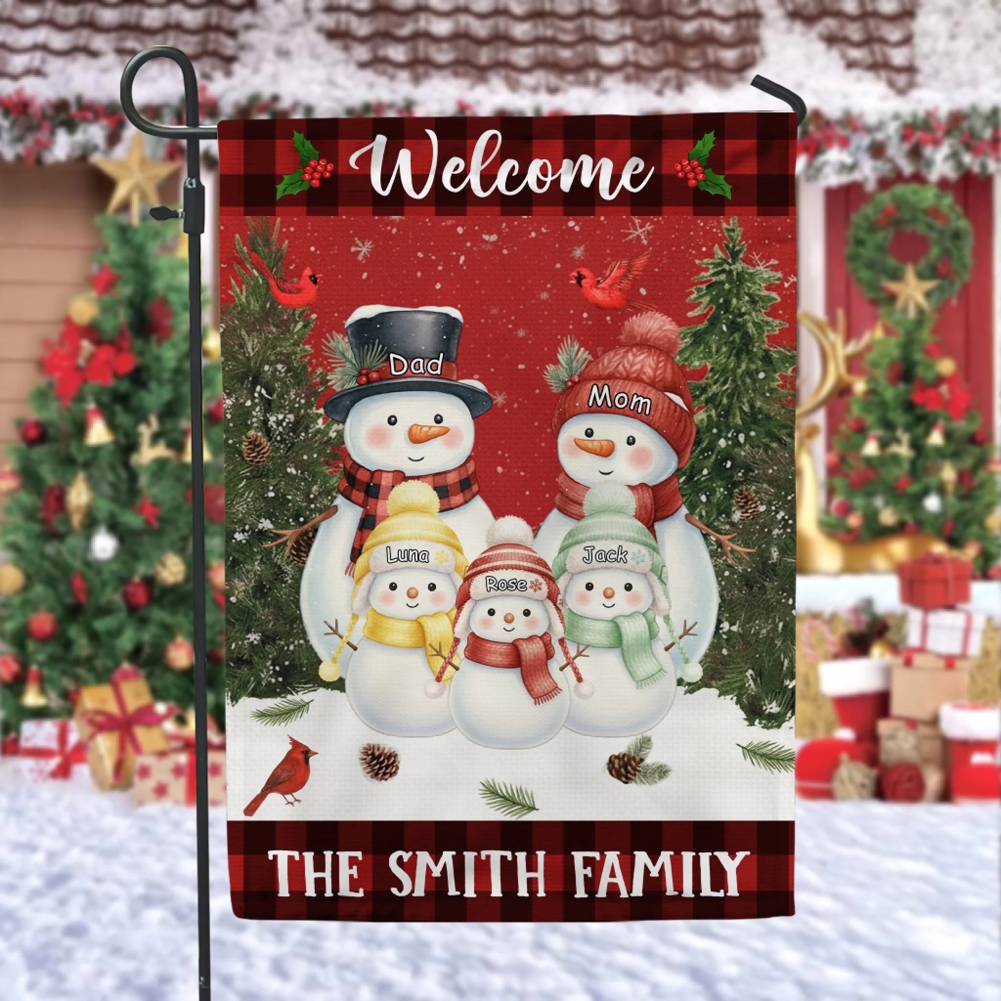 Welcome To Our Family Snowman Version mk 2