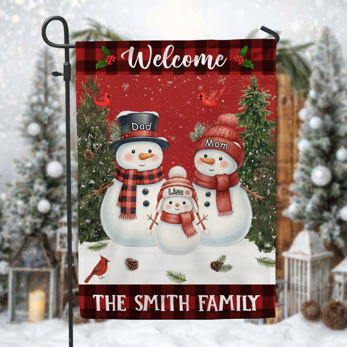 Welcome To Our Family Snowman Version mk 3