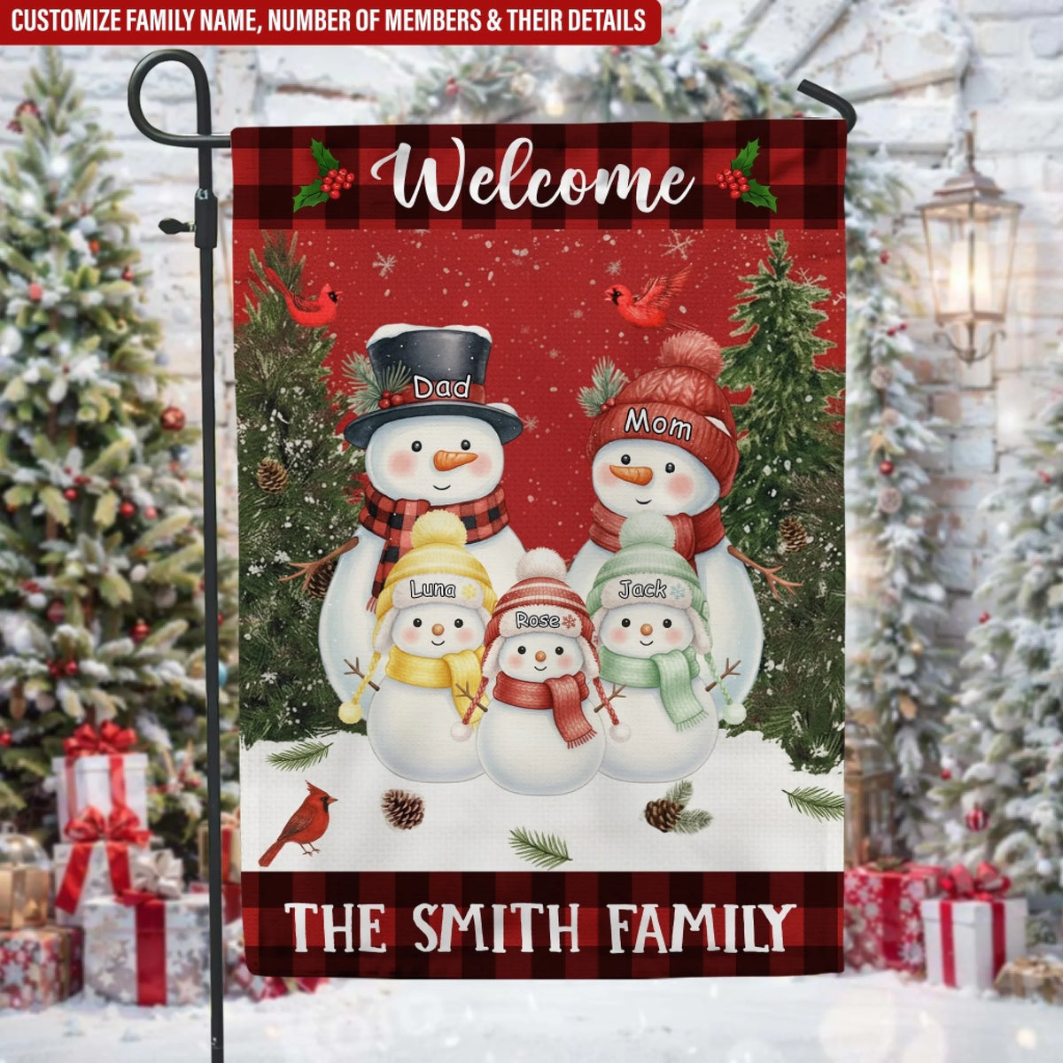 Welcome To Our Family Snowman Version mk ads