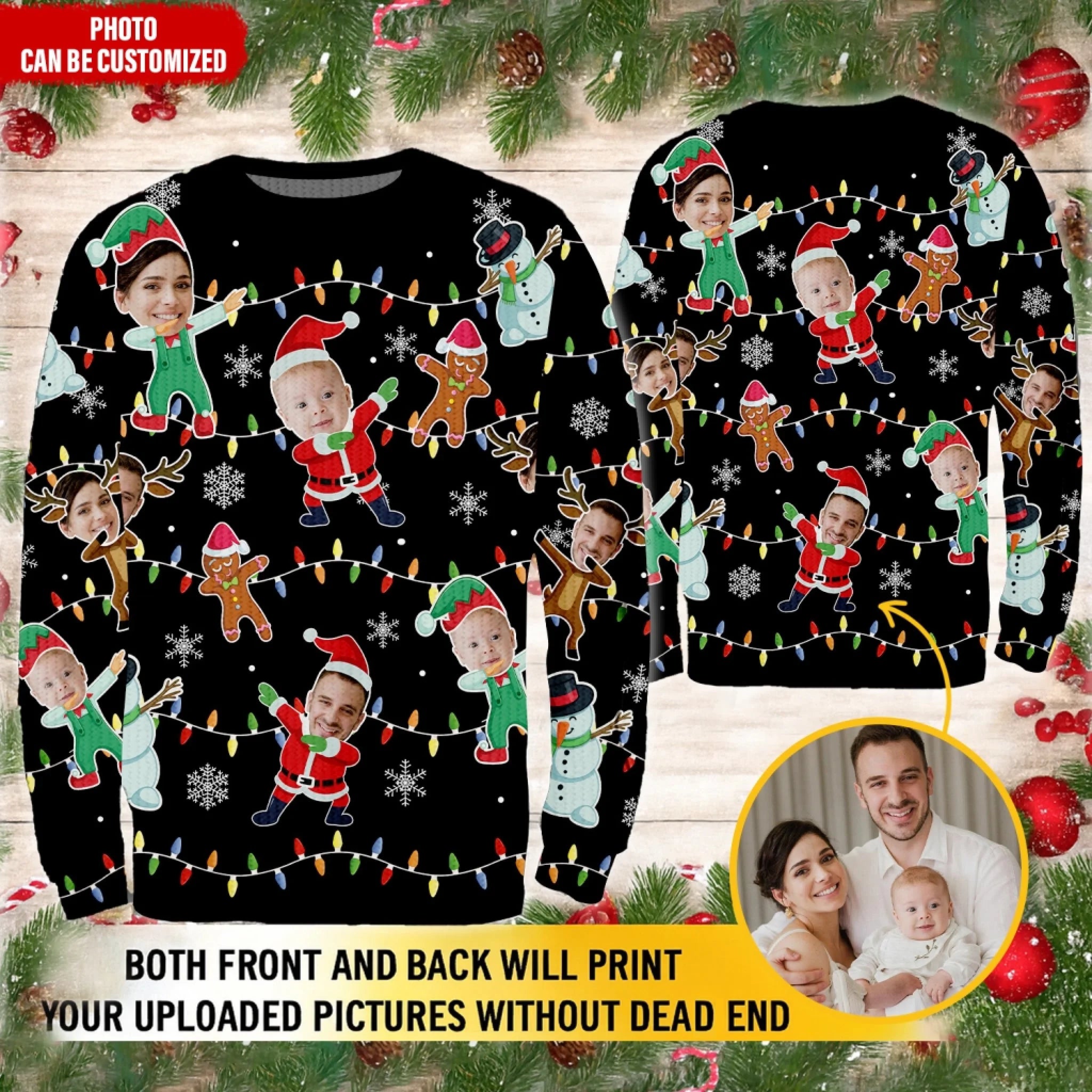 Custom Photo Face Christmas mk ads