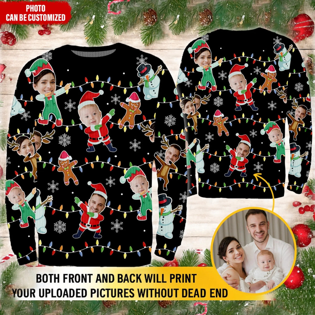 Custom Photo Face Christmas mk ads