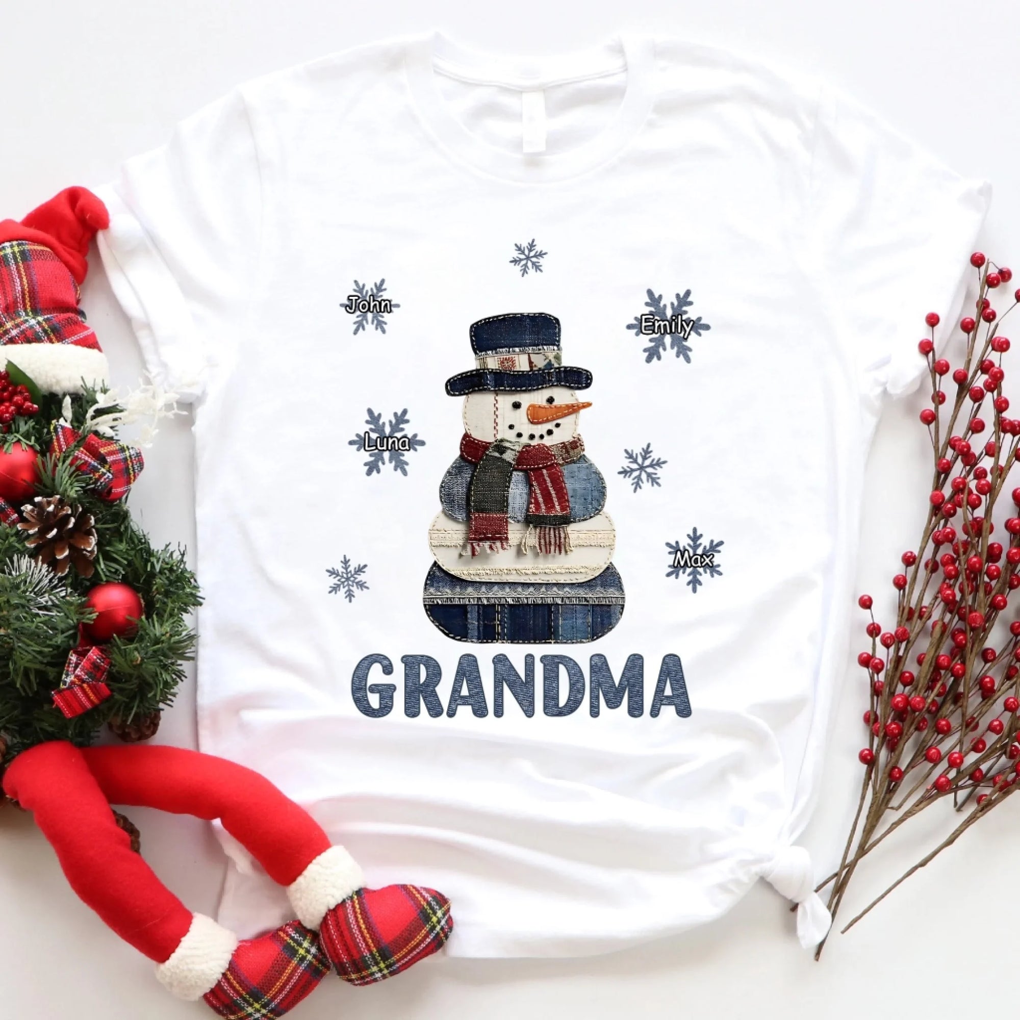 Grandma Snowman Christmas mk 1