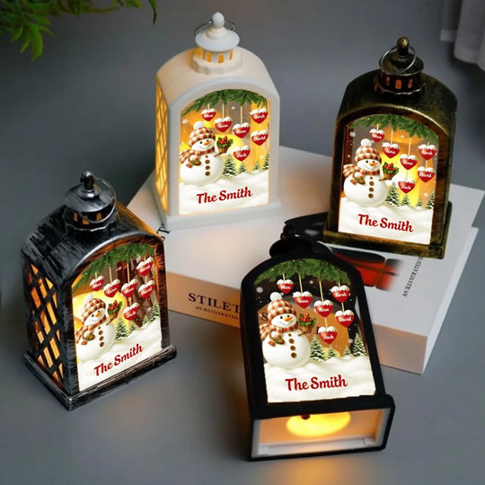 A Family Treasure That Lights Up Christmas - Personalized LED Candle Lantern Light, Gift For Family