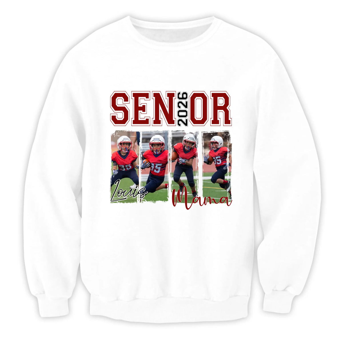 2026 Senior Mom - Personalized T-Shirt, Gift For Football Mom/Grandma, Senior Mom Shirt