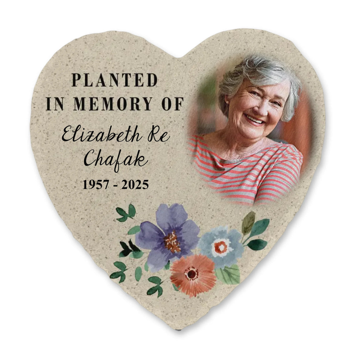 In Memory Stone Planted In Memory Of - Personalized Memorial Stone, Sympathy Gift ...