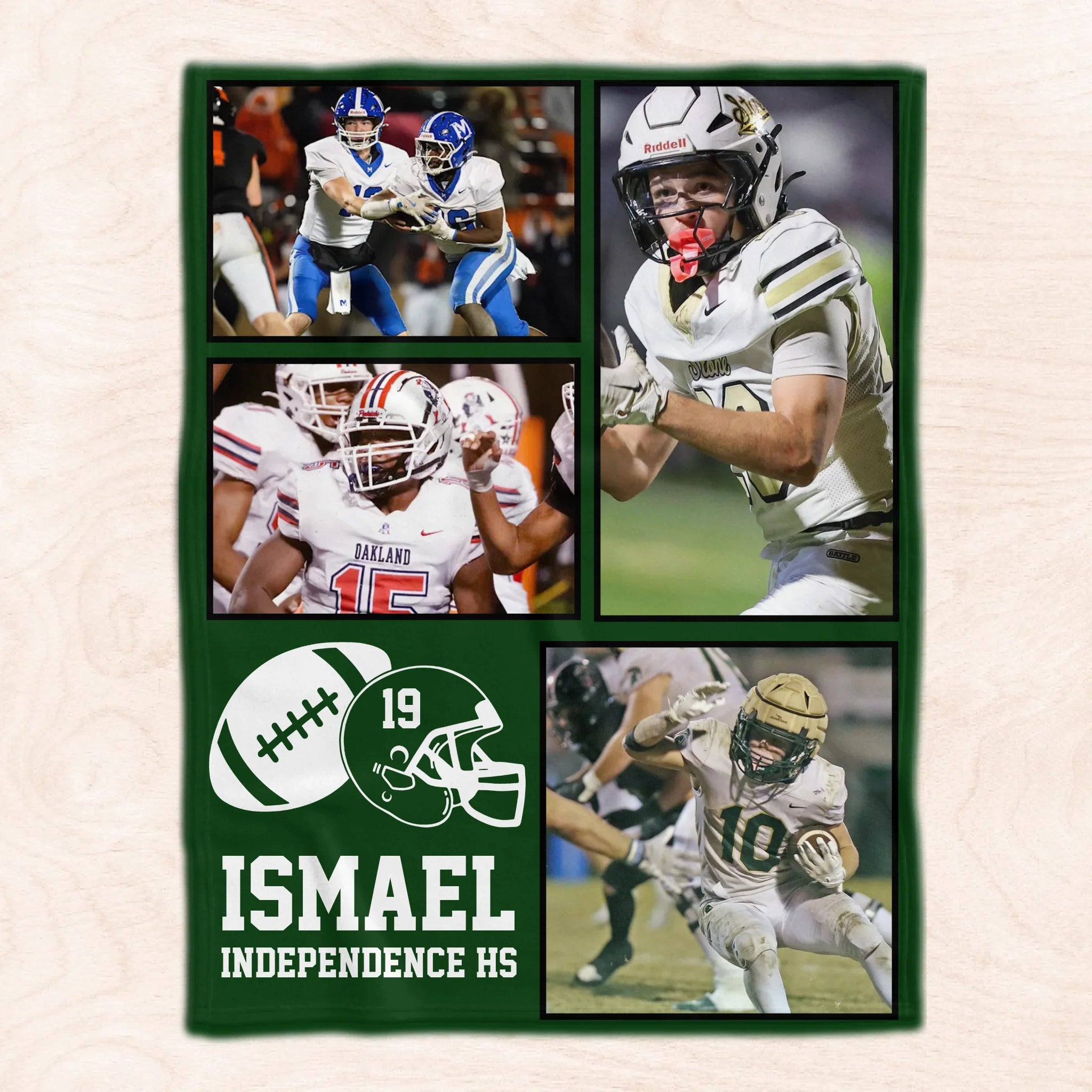 In This House, We Cheer Loud - Personalized Blanket, Football Player Gift, Custom Game Day Photo Sports Blanket