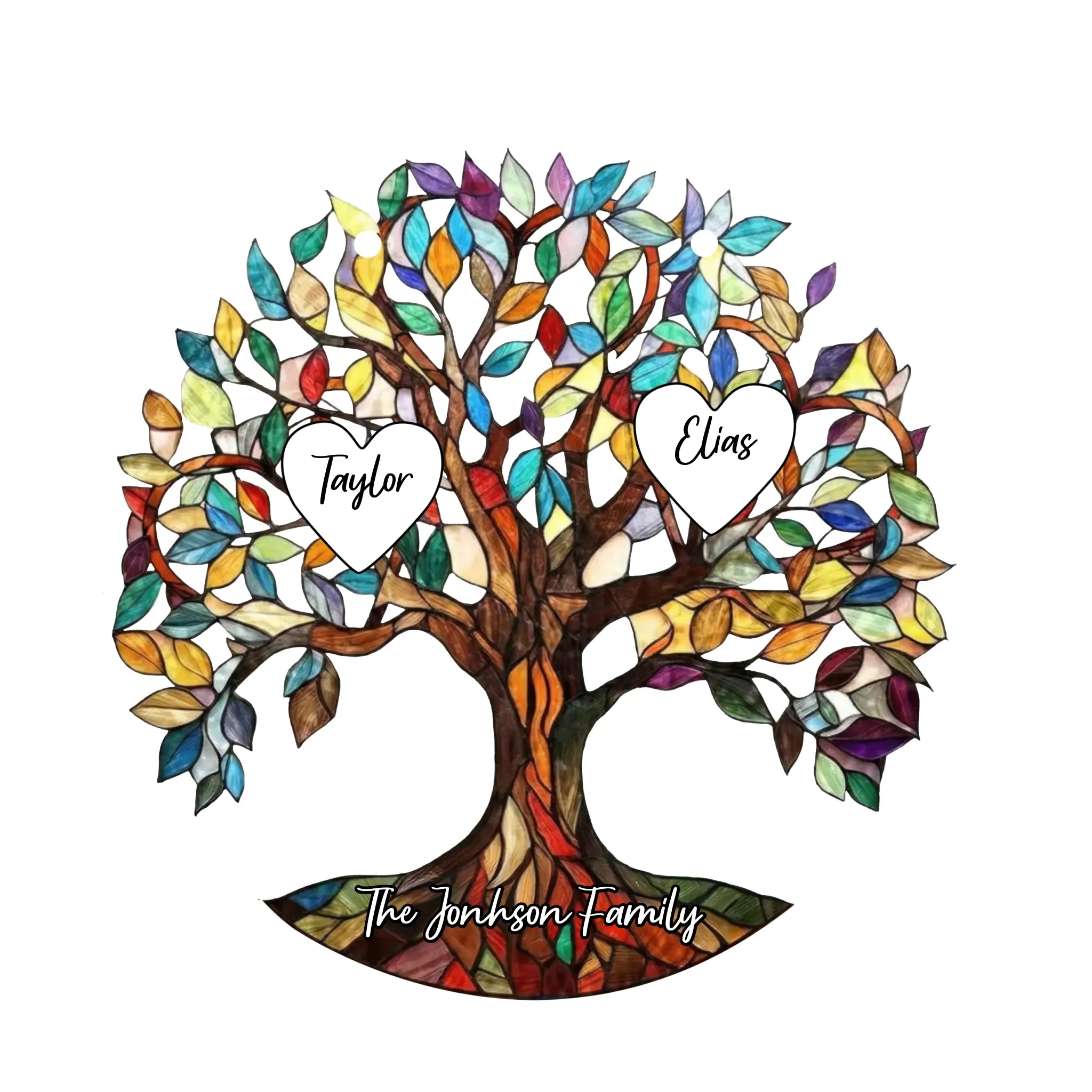 The Unbreakable Family Tree - Personalized Acrylic Suncatcher, Family Keepsake Gift, Heartfelt Home Decor