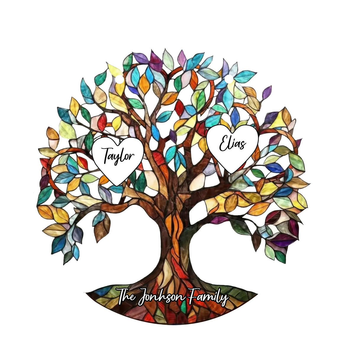 The Unbreakable Family Tree - Personalized Acrylic Suncatcher, Family Keepsake Gift, Heartfelt Home Decor