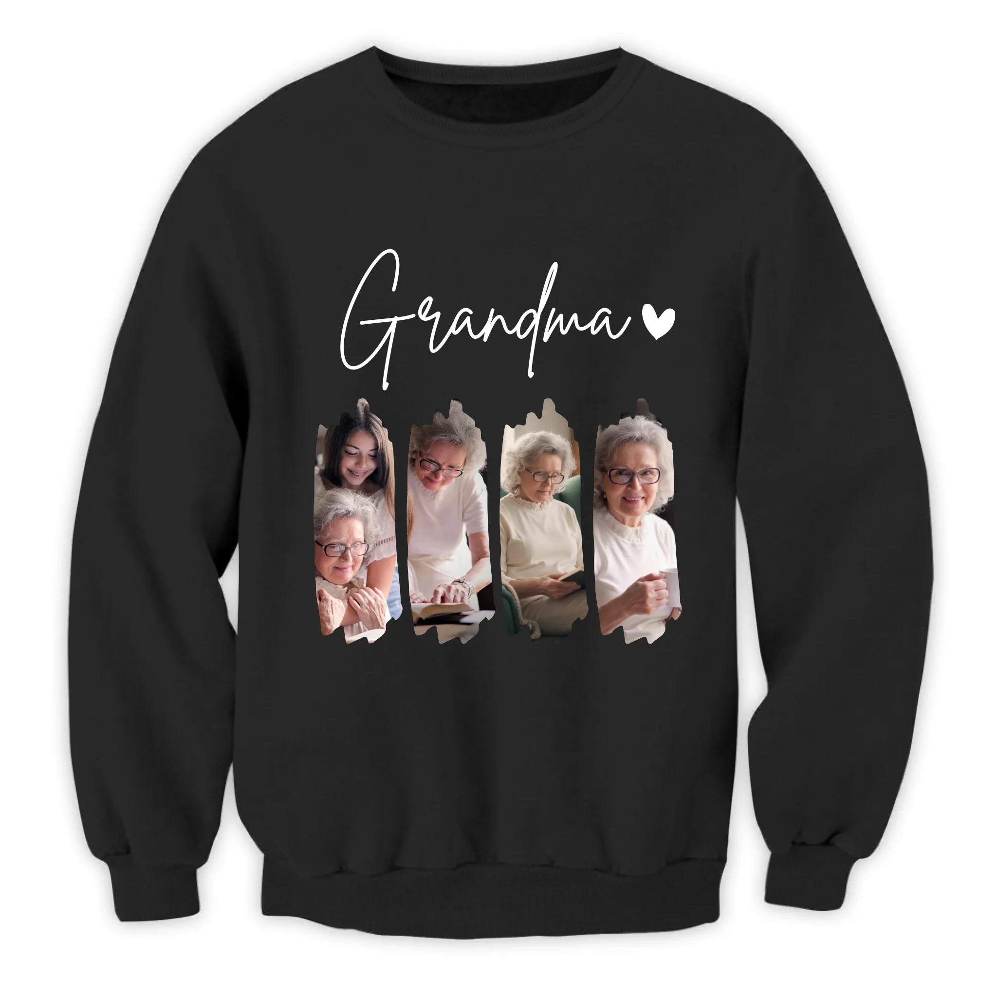 Grandma Photo Collage - Personalized T-Shirt, Gift For Mom/ Grandma