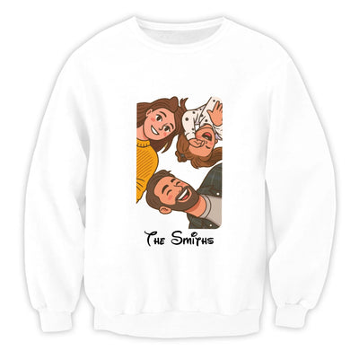 Our Story In A Cartoon - Personalized T-shirt, Gift For Family, Custom Cartoon Illustration, Family Matching T-shirt