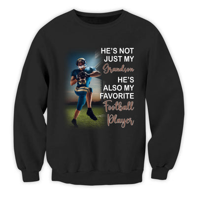 Watching My Grandson Play Football Is My Favorite Thing - Personalized T-shirt, Gift For Football Fan