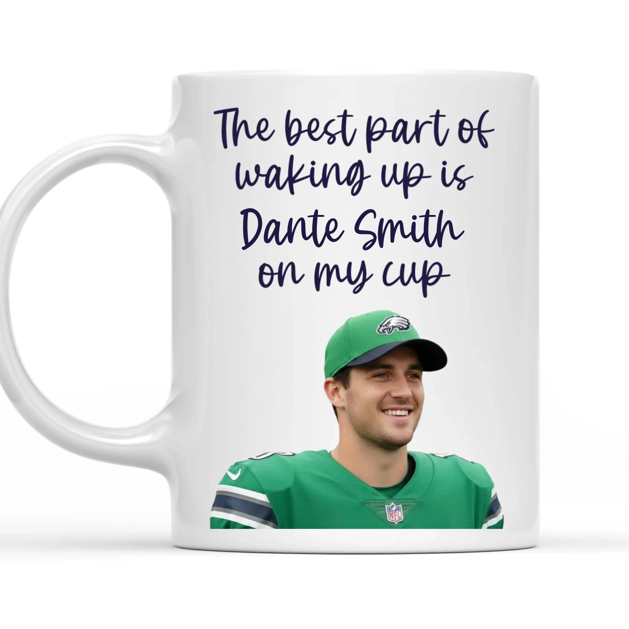 Morning Starts With Football - Personalized Mug, Gift For Football Players, Mug For Football Lover