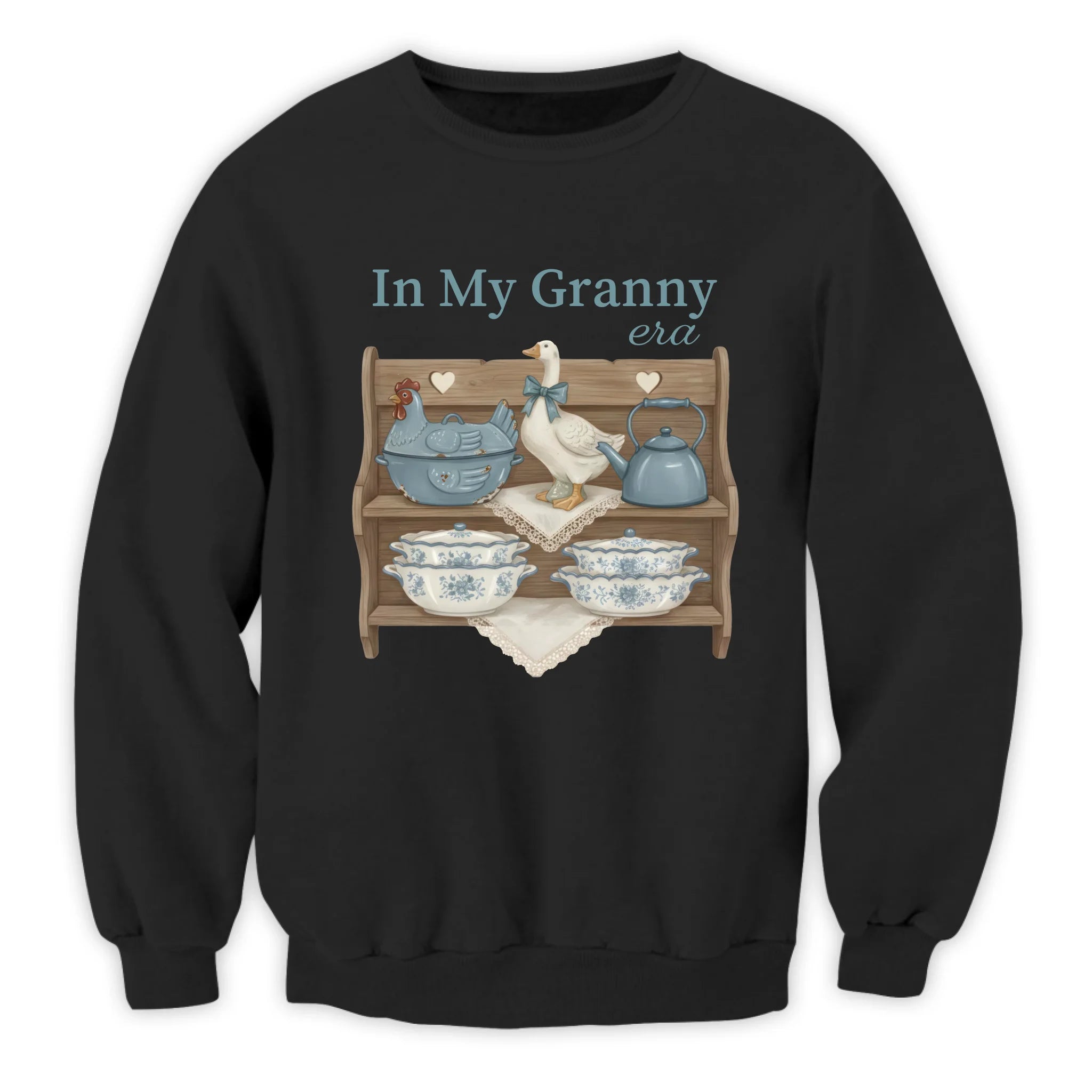 In My Granny Era - Personalized T-Shirt, Gift For Grandma, Mom, Vintage Goose Kitchen Shelf Art
