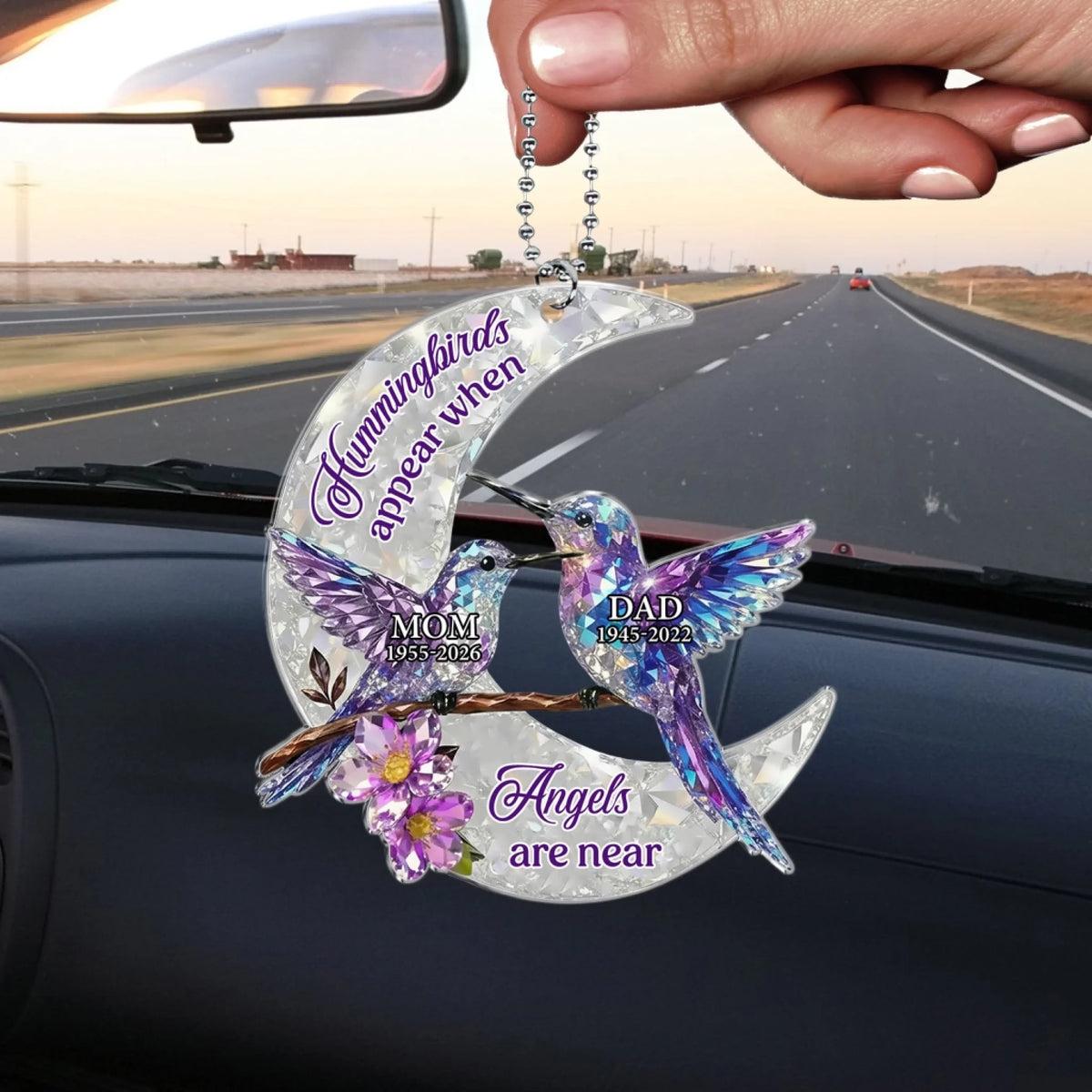 Those We Love Are Always Near - Personalized Acrylic Car Hanger, Memorial Gift For Loss Of Loved One