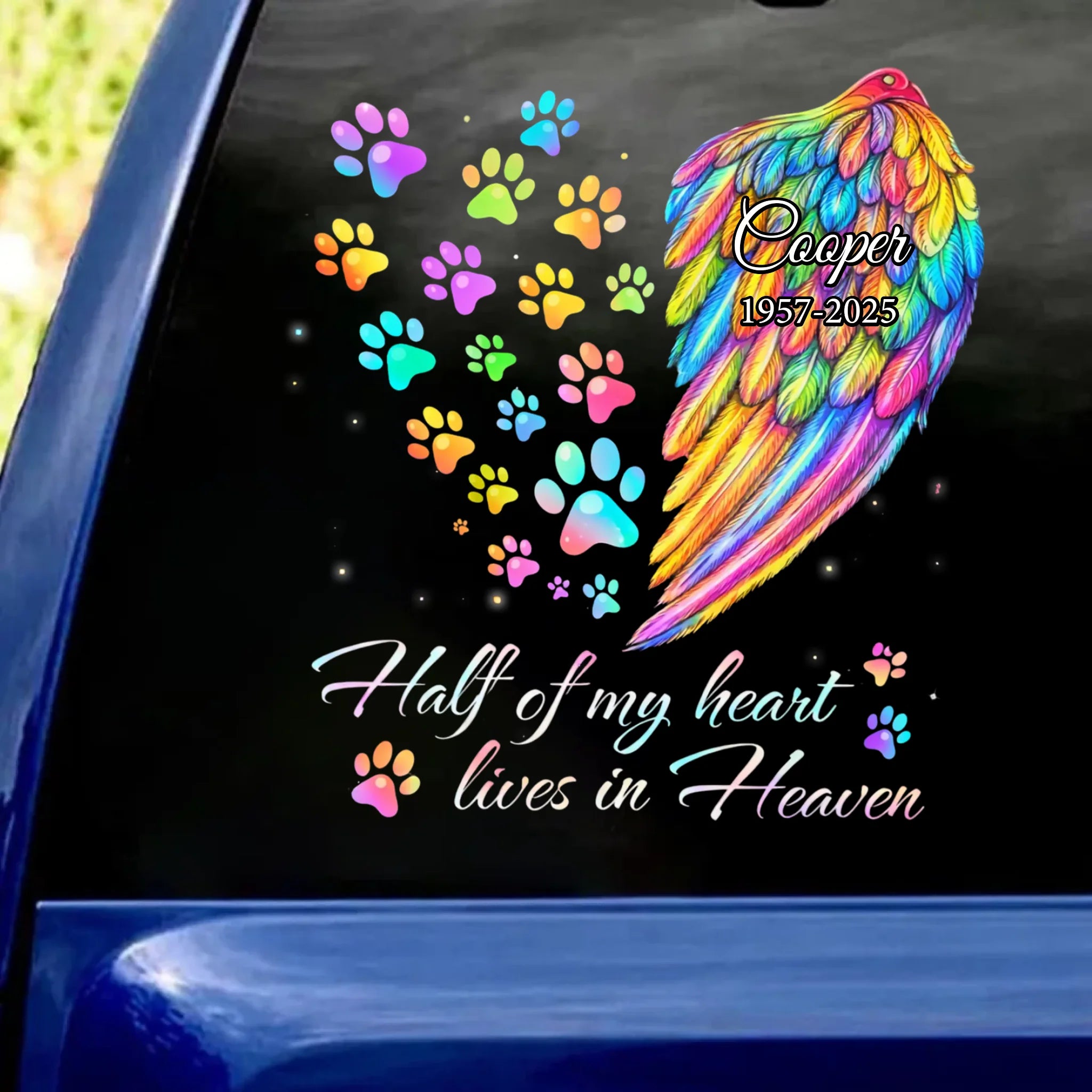 In Loving Memory Of My Pet - Personalized Decal, Loss Of Pet Decal, Memorial Pet