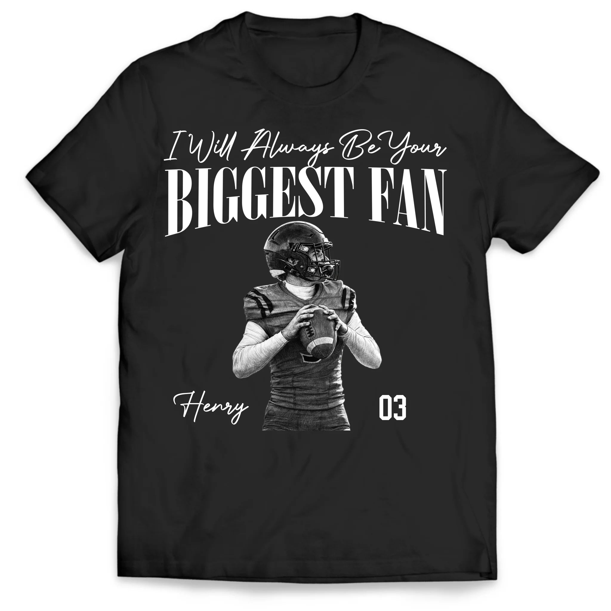Forever Your Biggest Fan - Personalized T-shirt, Gift For Football Lover, Football T-shirt, Gift For Football Fan