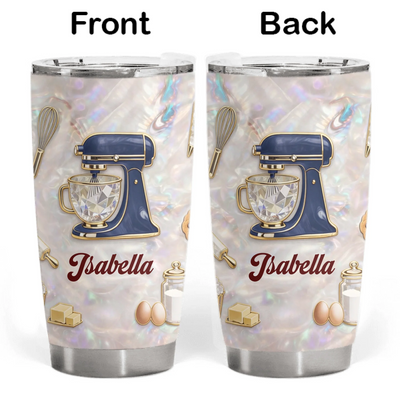 For Girl Who Loves Baking - Personalized Tumbler, Baking Lover Gift, Cute Kitchen Baking Gift For Her, For Family
