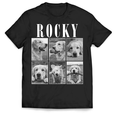 Held In My Heart Forever - Personalized T-shirt, Memorial Gift, Custom Dog Photo Collage Shirt, Sympathy Gift For Loss Of Pet