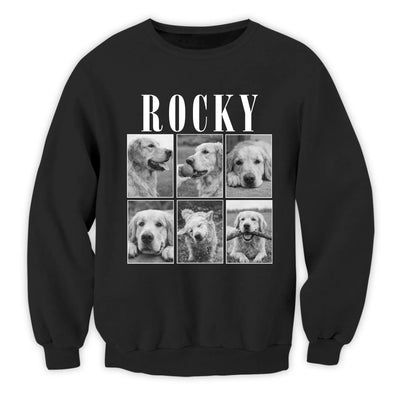 Held In My Heart Forever - Personalized T-shirt, Memorial Gift, Custom Dog Photo Collage Shirt, Sympathy Gift For Loss Of Pet