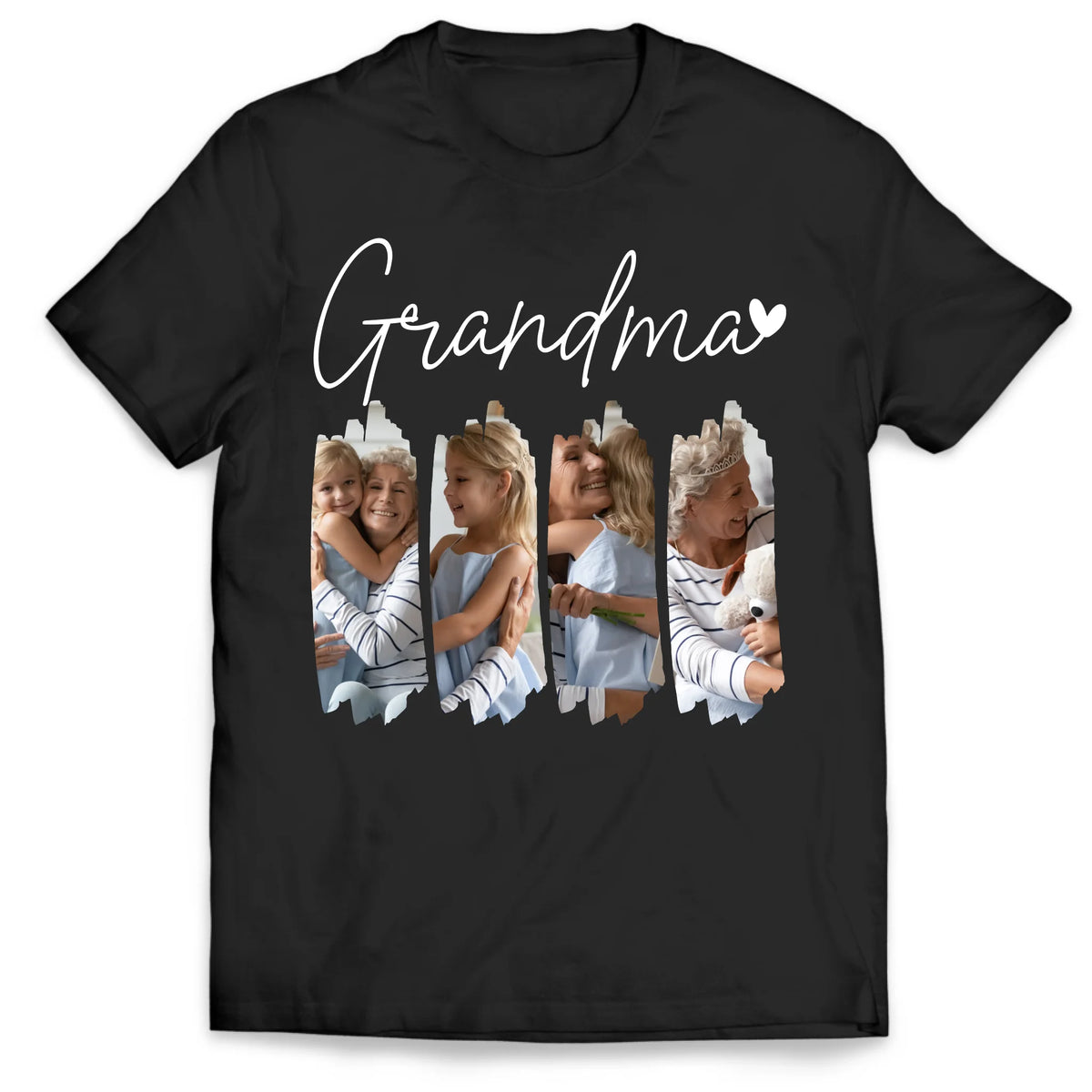 A Grandma’s Love In Every Moment - Personalized T-shirt, Gift For Grandma, Cozy Family Keepsake Gift, Grandma Photo Shirt
