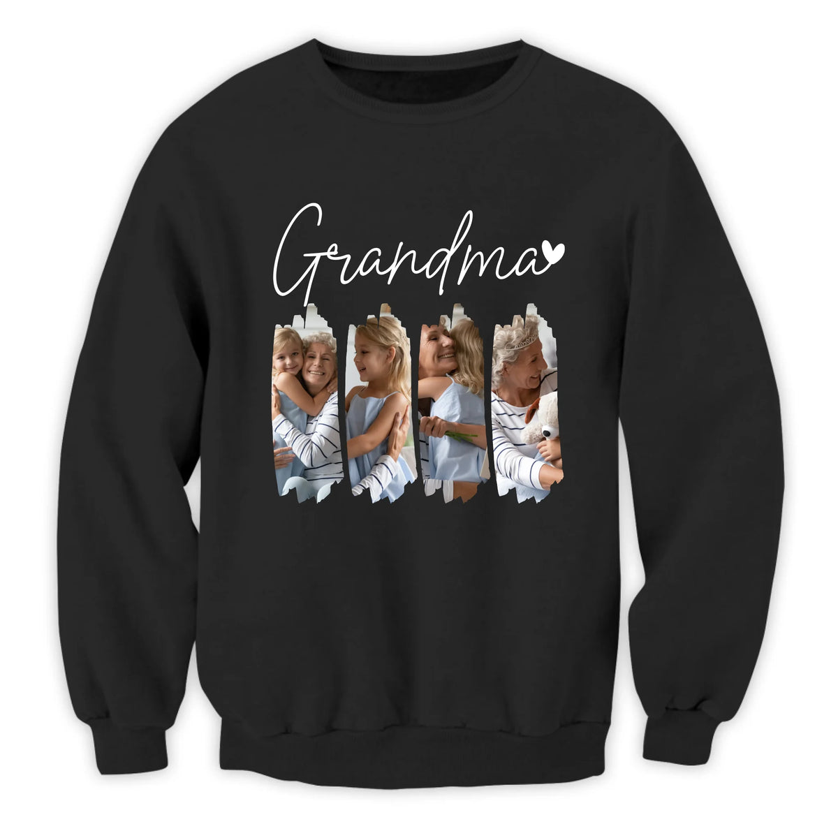A Grandma’s Love In Every Moment - Personalized T-shirt, Gift For Grandma, Cozy Family Keepsake Gift, Grandma Photo Shirt