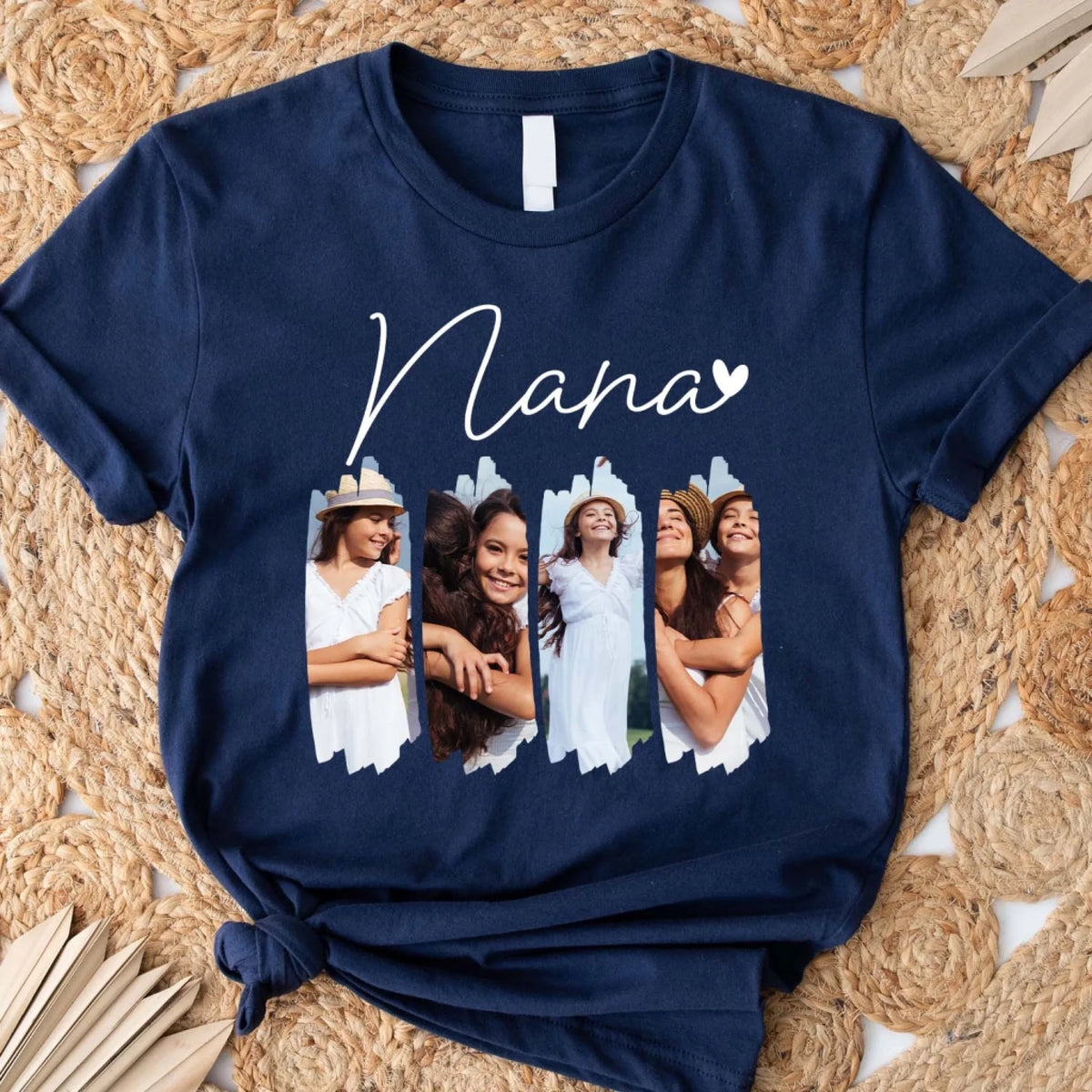 A Grandma’s Love In Every Moment - Personalized T-shirt, Gift For Grandma, Cozy Family Keepsake Gift, Grandma Photo Shirt