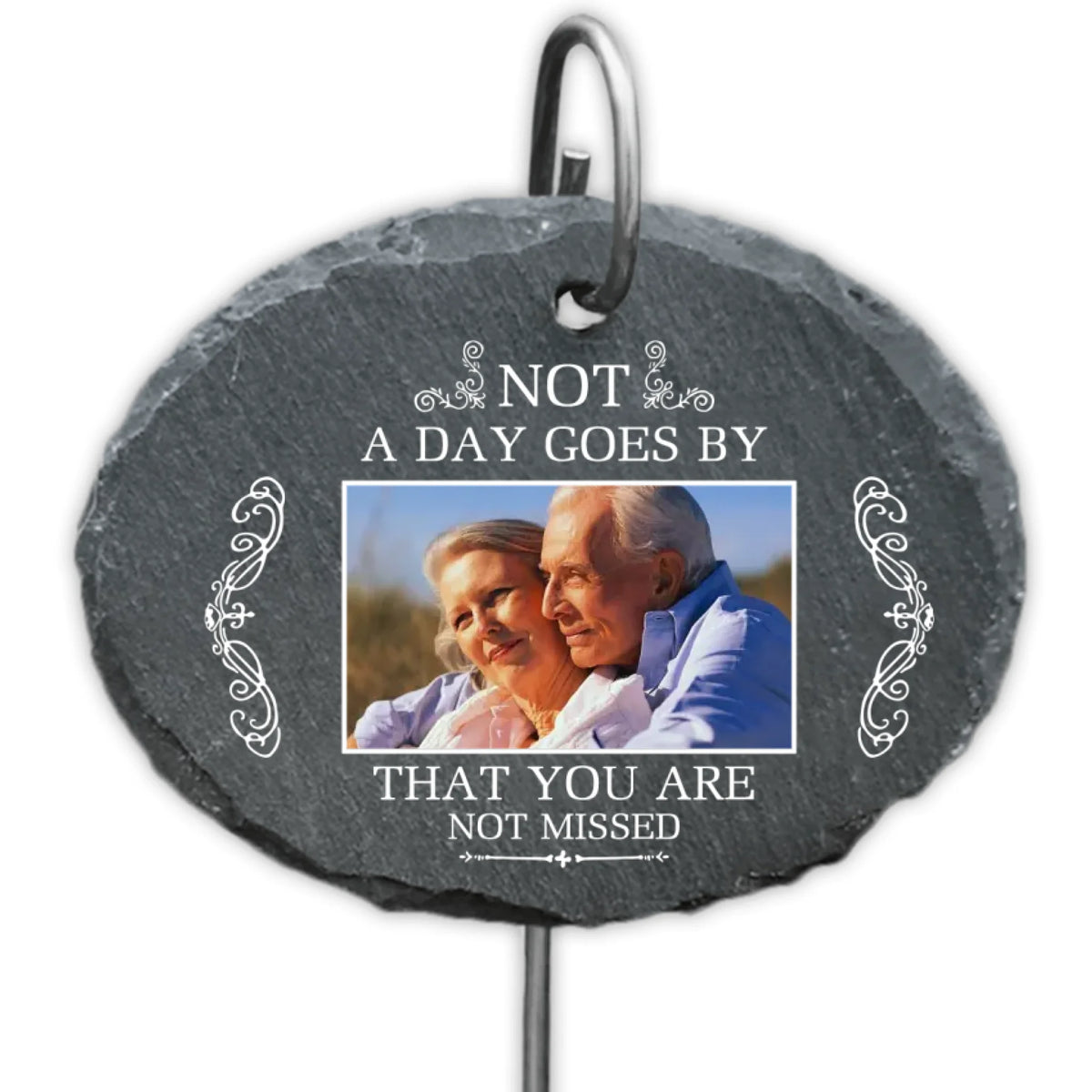 Not A Day Goes By That You Are Not Missed - Personalized Slate - GS18